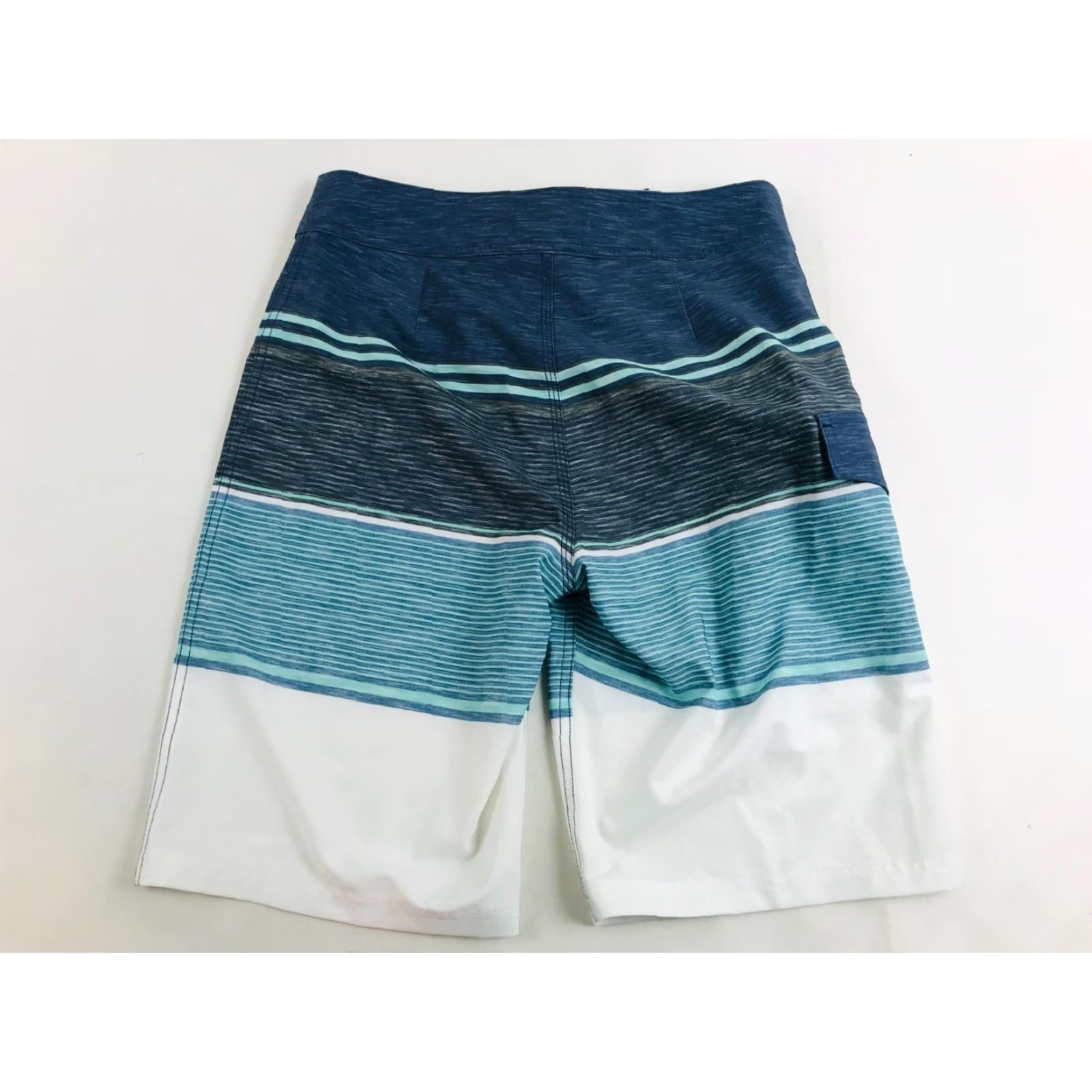 Vintage VINTAGE Sonoma Board Shorts Mens 28 Blue White Gray Striped Drawstring Swim Trunks Size US 28 / EU 44 - 2 Thumbnail