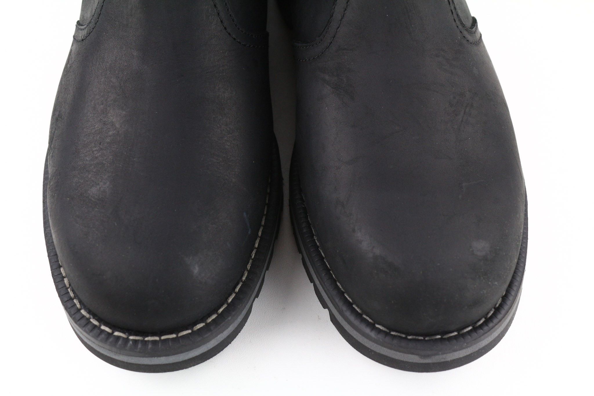 Timberland A2NHW UK8 Black Leather Ortholite Pull Tab Boots 79956 Size US 8.5 / EU 41-42 - 4 Thumbnail