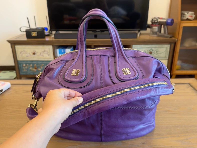 Givenchy Givenchy All-leather purple women's bag, 9.5/10 condition, Size ONE SIZE - 3 Thumbnail