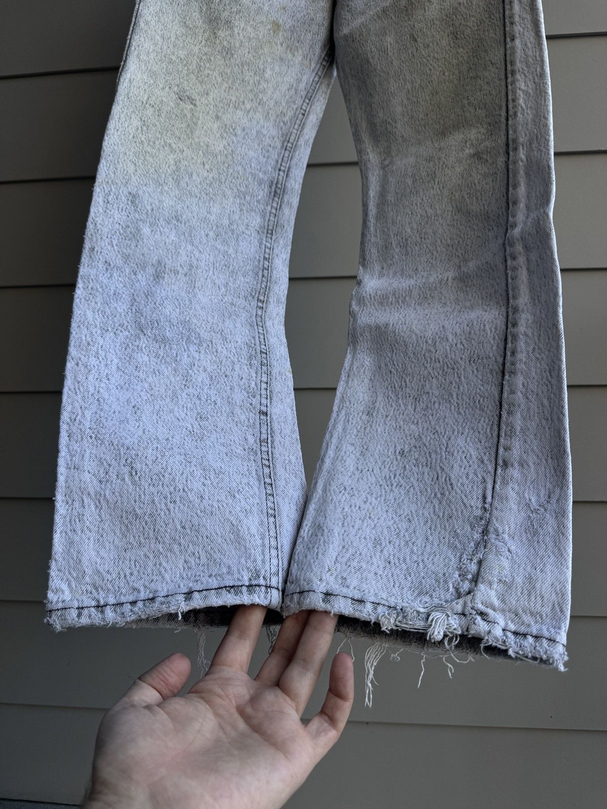 Levi's Vintage Clothing Levi's 505 USA 1989 Faded Distressed Jeans 32x33 ERD Size US 34 / EU 50 - 3 Thumbnail