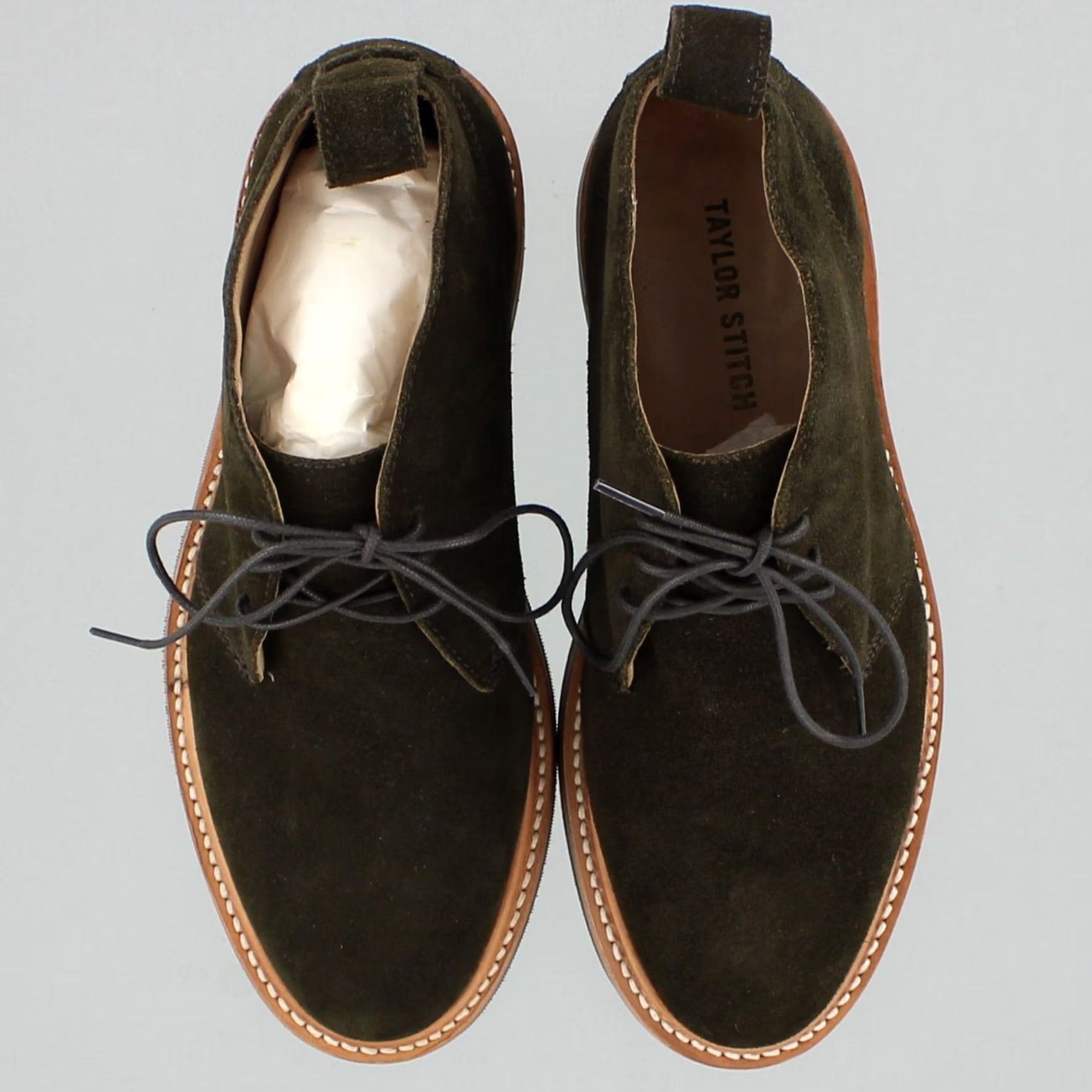 Taylor Stitch Taylor Stitch Chukka Boots, Men's Leather Weatherproof Boots, Loden Suede, Boots, Men, 7, Loden Suede, Weatherproof, Chukka, Taylor Stitch, 90s? Size US 7 / EU 40 - 3 Thumbnail
