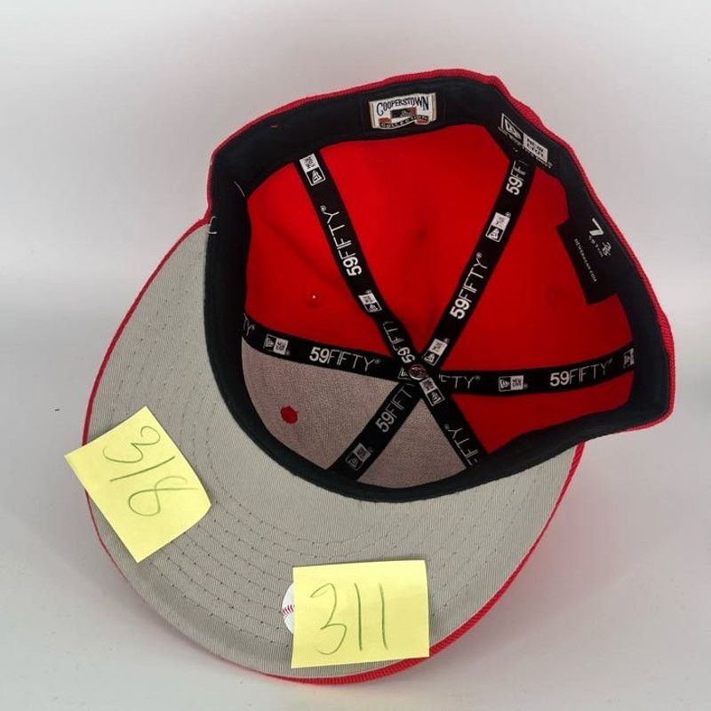 New Era Size 73/8 Red Washington Nationals New Era MLB 59Fifty Fitte Size ONE SIZE - 5 Thumbnail