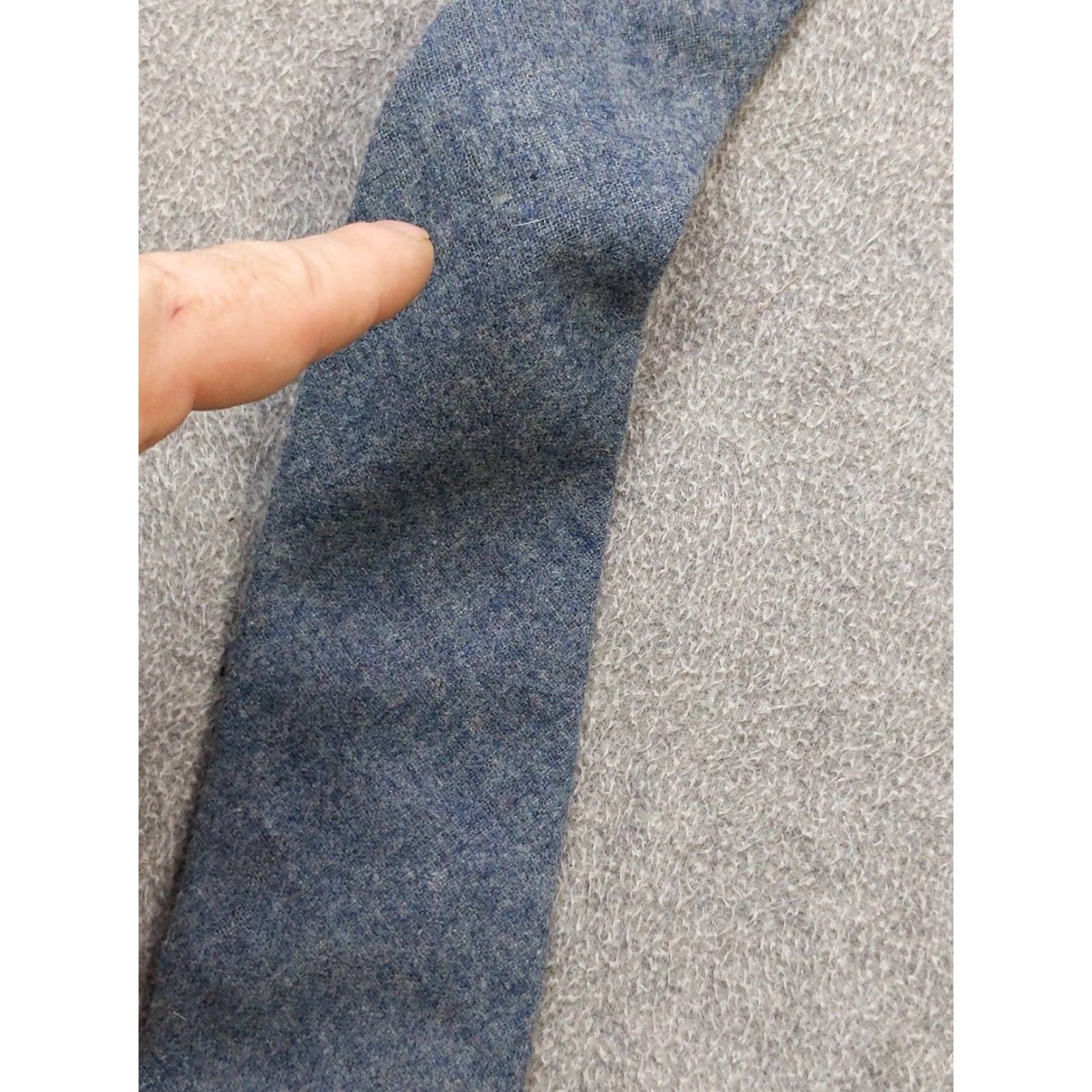 Pendleton VINTAGE Pendleton Tie Mens Wool Necktie Made in USA Blue Solid 57in 3in Width Wool Classic Formal Retro Business Mens Size ONE SIZE - 4 Thumbnail