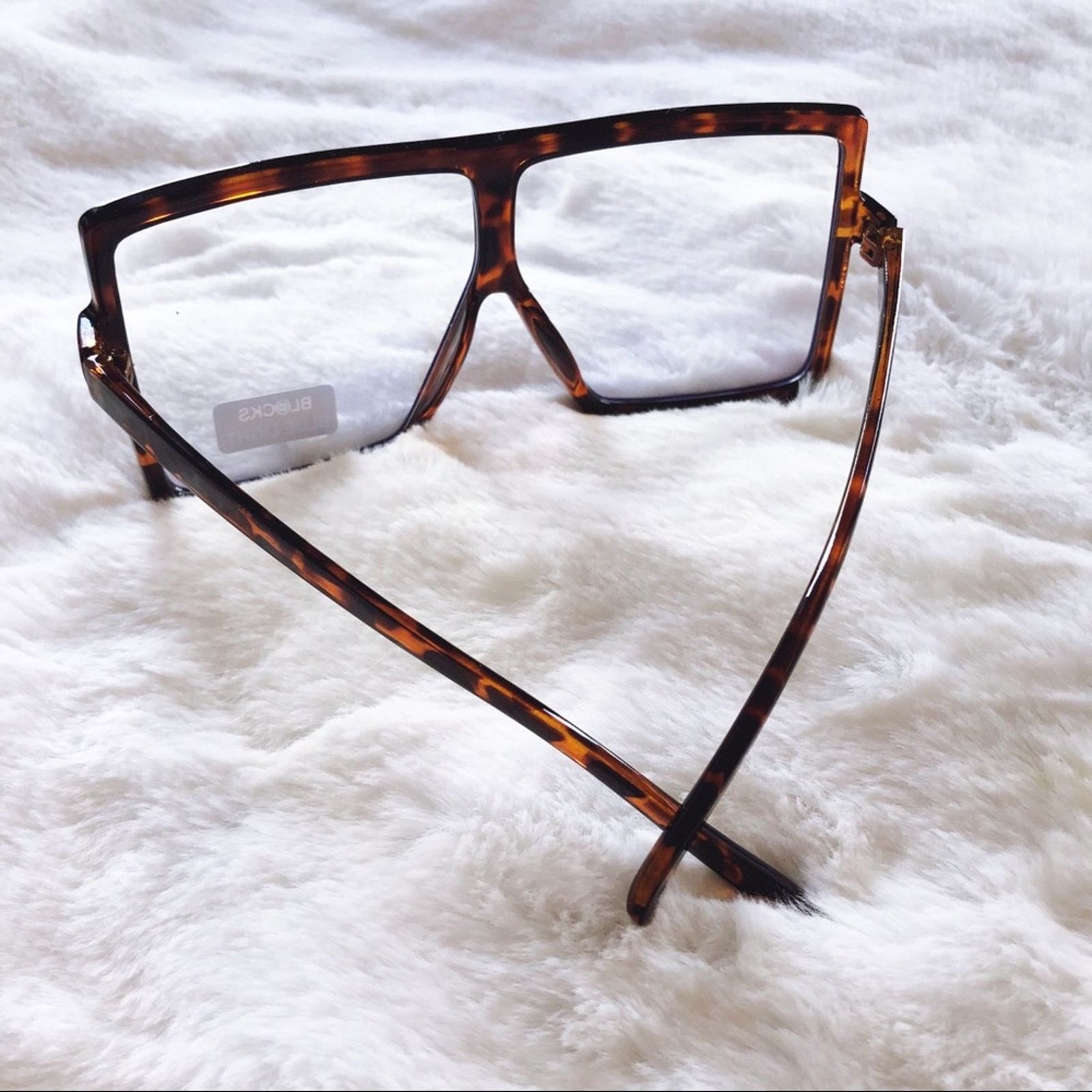 Other Lana Brown Rectangle Computer Light Glasses Size ONE SIZE - 11 Thumbnail