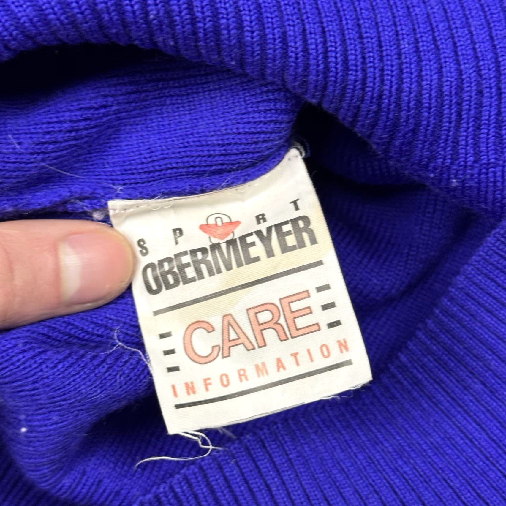 Obermeyer VINTAGE Obermeyer Ski Sweater Purple Wool Blend Turtleneck Size Small Retro 80s 90s Womens Size S / US 4 / IT 40 - 7 Thumbnail