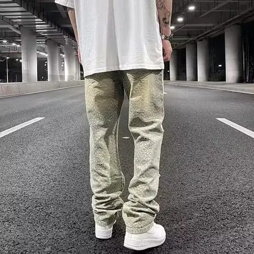 Japanese Brand Leopard Ripped frayed hole blue washed jeans Size US 34 / EU 50 - 3 Thumbnail