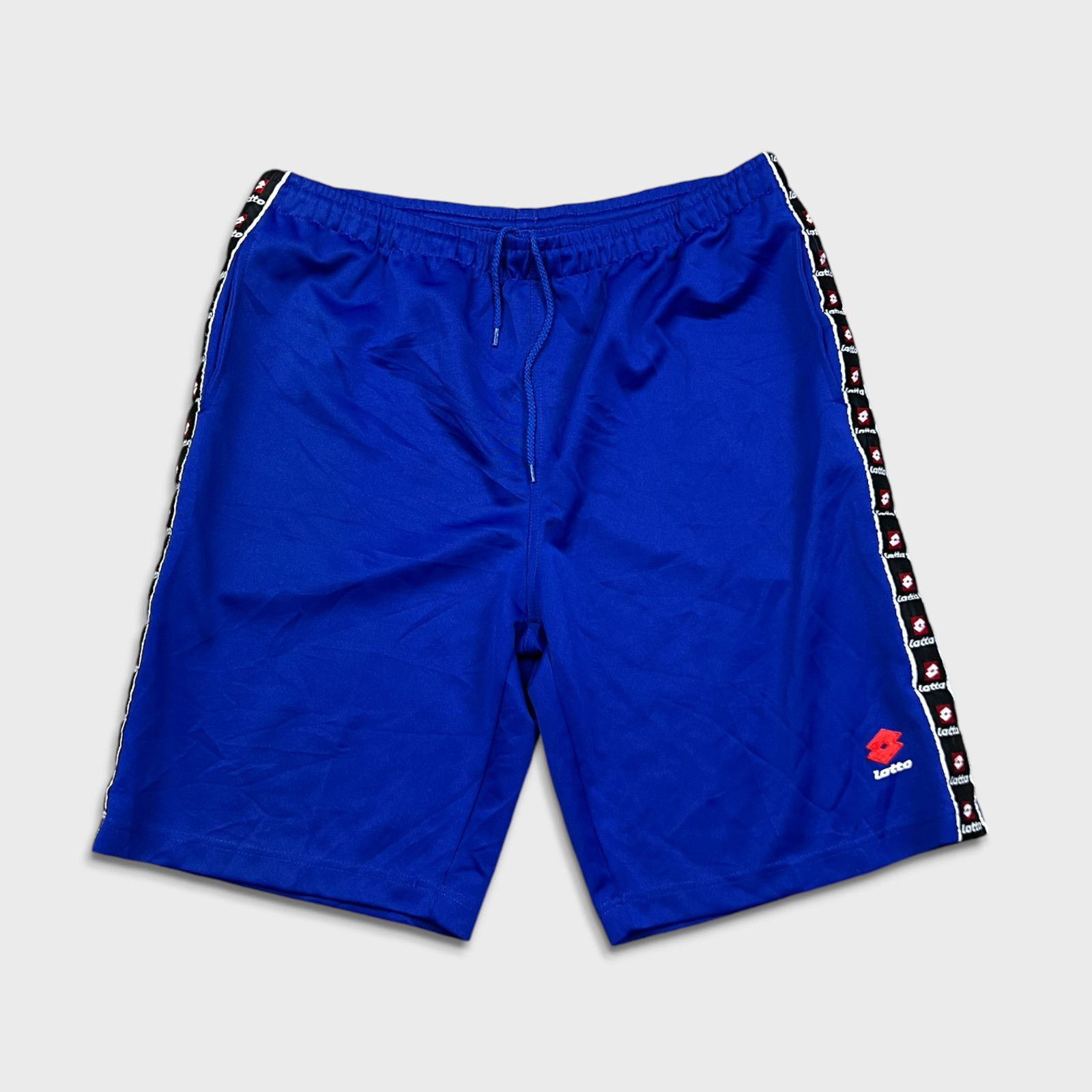 Lotto Sport × Vintage Vintage 90s Lotto Shorts XL Pocketed Side Tape Athletic Gym Size US 36 / EU 52 - 1 Thumbnail