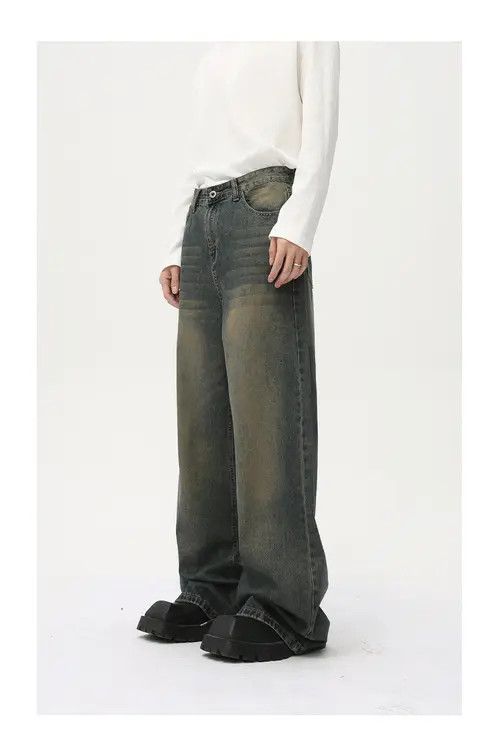 Japanese Brand × Jean Pants Japanese retro distressed retro casual versatile jeans Size US 32 / EU 48 - 3 Thumbnail