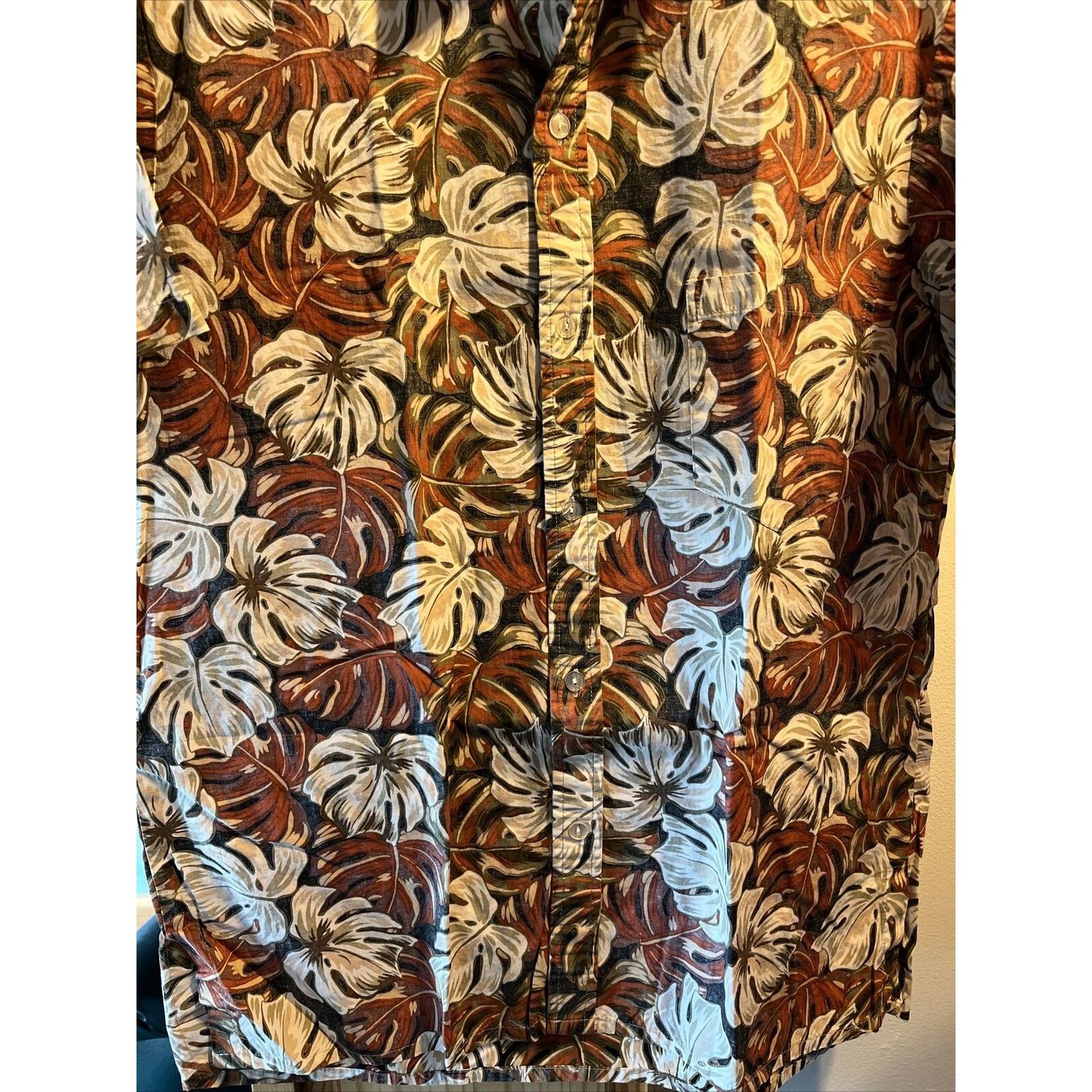 Other Malihini VTG Mens L White Red Monstera Cotton Hawaiian Shirt Size US L / EU 52-54 / 3 - 7 Thumbnail