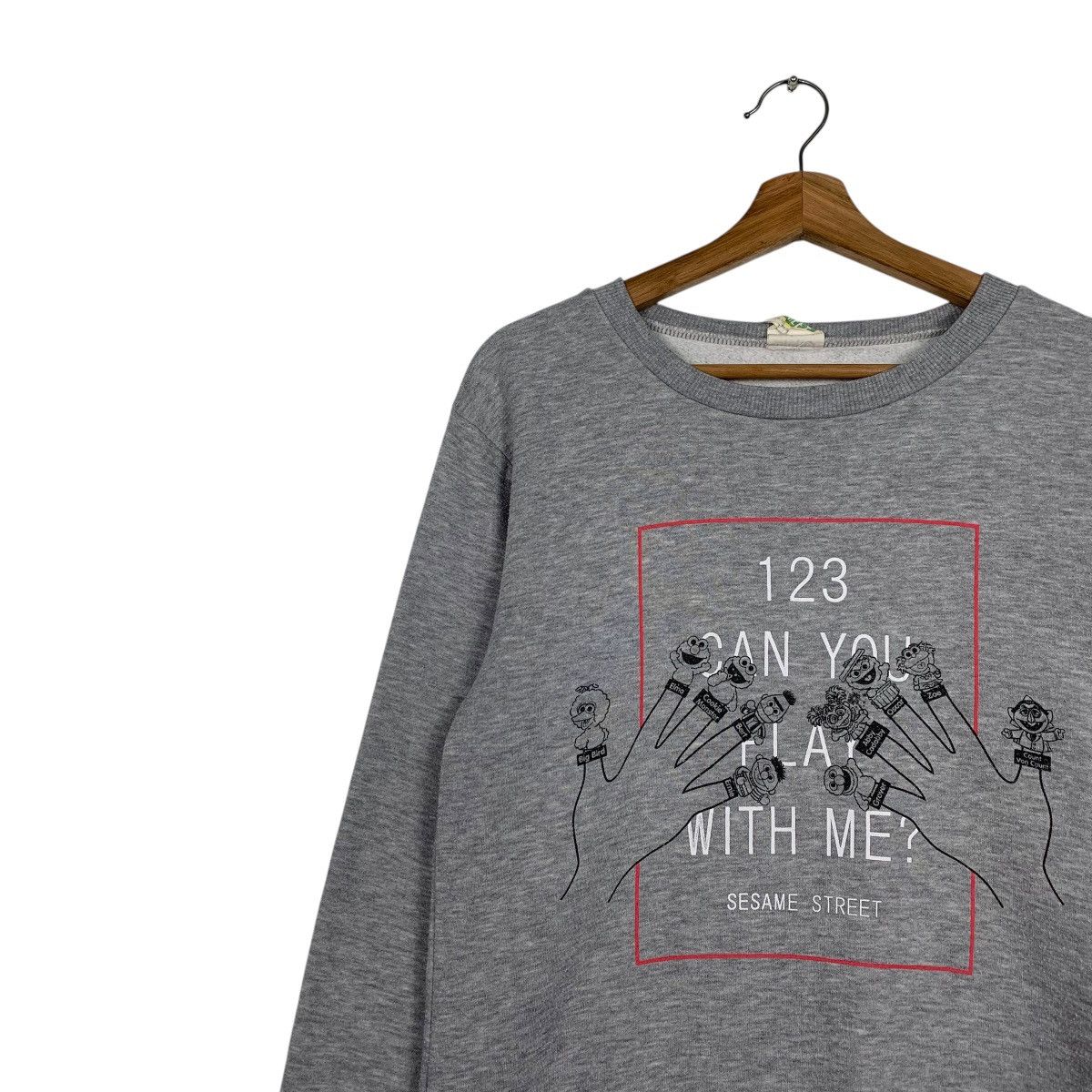 Japanese Brand Vintage Sesame Street Crewneck Sweatshirt Size US L / EU 52-54 / 3 - 6 Thumbnail