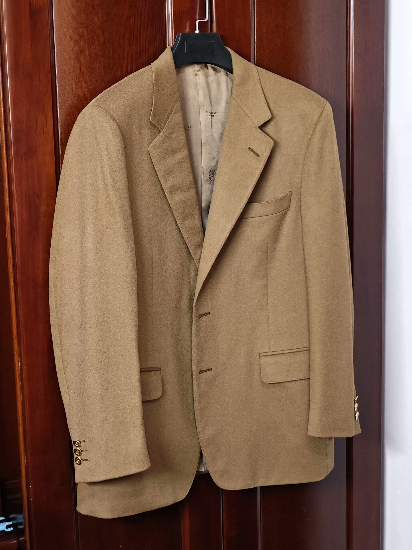 Lanvin Lanvin Camel Cashmere Blazer Size US L / EU 52-54 / 3 - 1 Thumbnail