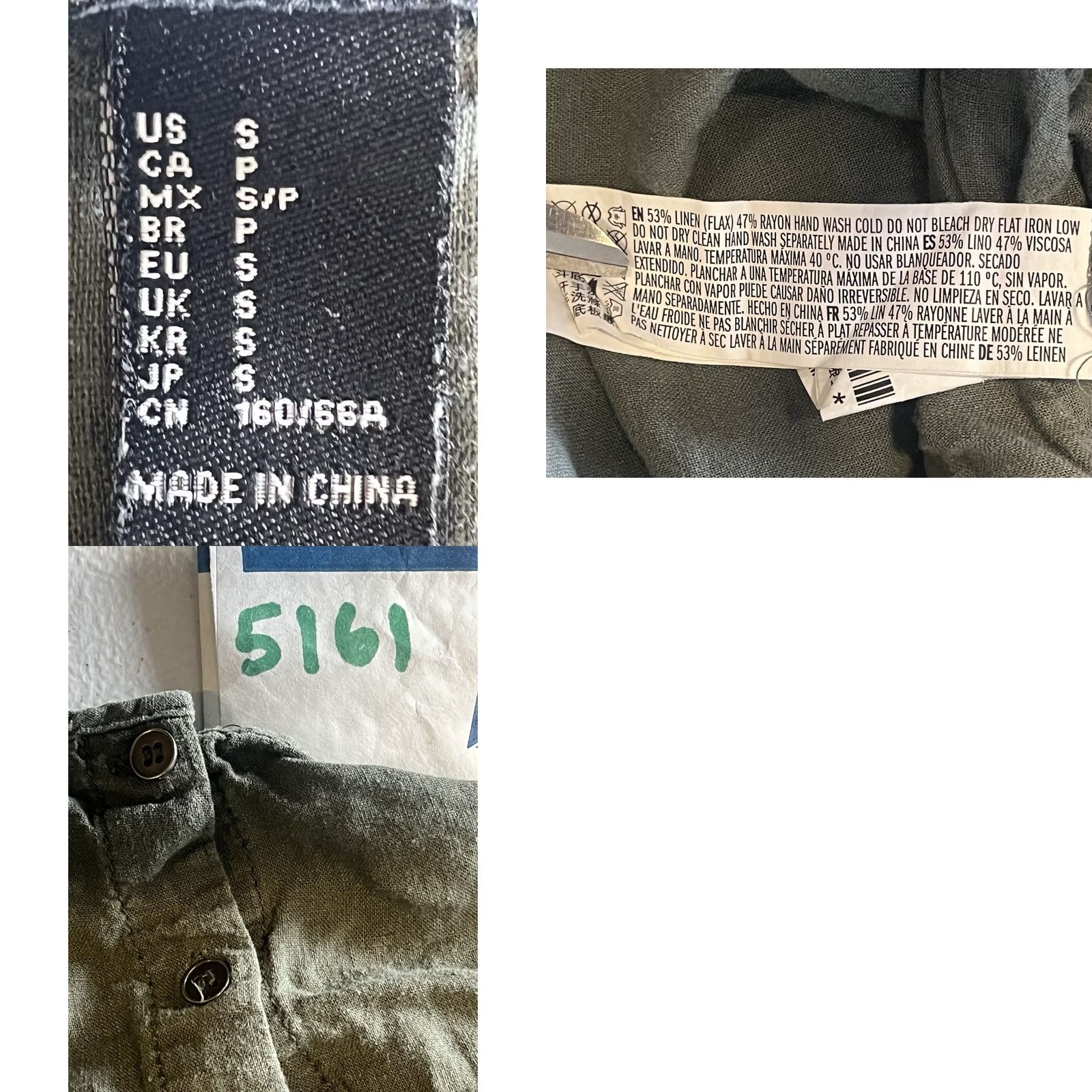 Forever 21 FOREVER 21 Olive Green Romper Waist Button Front Pockets Small Size 28" / US 6 / IT 42 - 8 Thumbnail