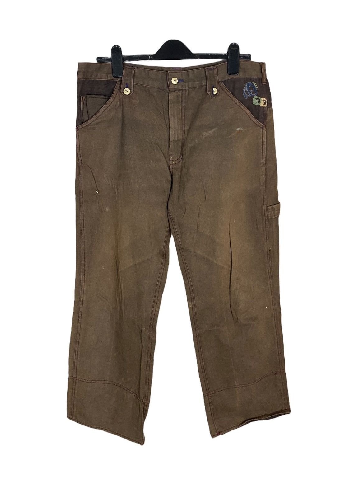 Japanese Brand × Vintage Japanese Brand G Bus Trip by Amina Patchwork Pant Size US 36 / EU 52 - 6 Thumbnail
