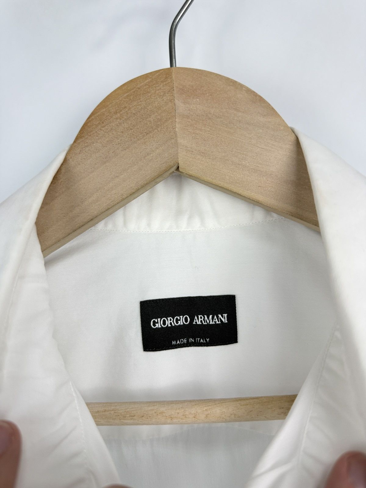 Giorgio Armani 🇮🇹 Giorgio Armani Luxury Button Up Shirt Made in Italy Rare Size US M / EU 48-50 / 2 - 5 Thumbnail