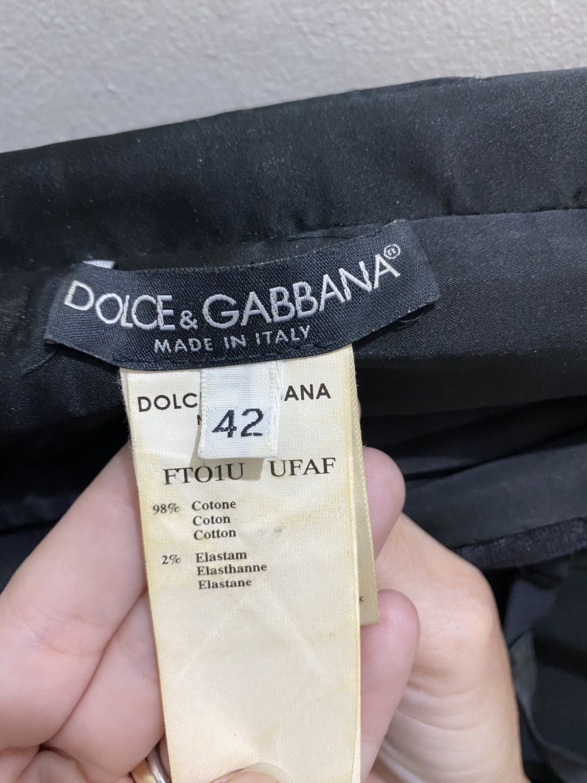 Dolce & Gabbana DOLCE & GABBANA BLACK COTTON CORSET Size M / US 6-8 / IT 42-44 - 7 Thumbnail