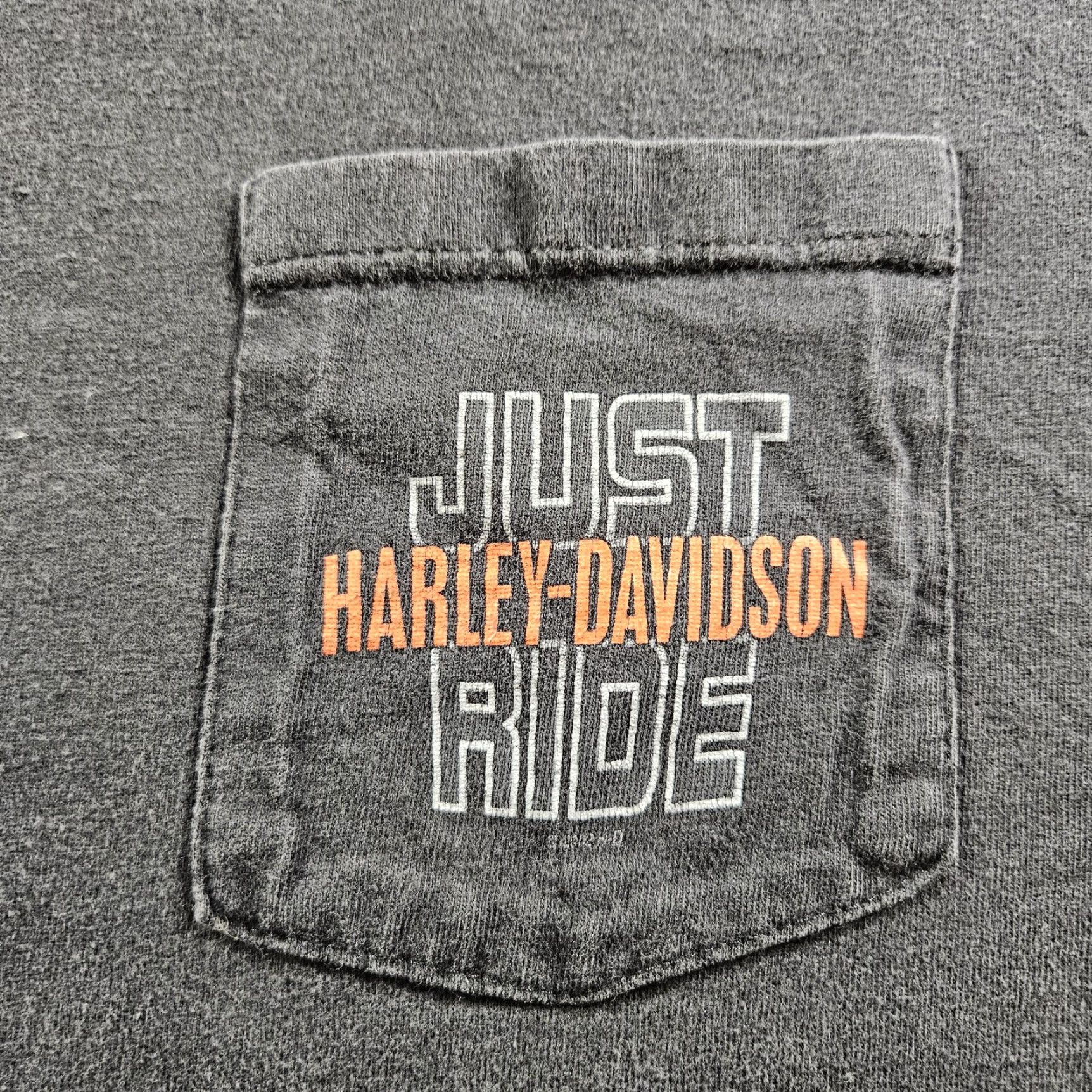 Harley Davidson VINTAGE Harley-Davidson Shirt Mens XL Black Just Ride 90s Graphic Print Short Sleeve Cotton Crew Neck T-Shirt Size US XL / EU 56 / 4 - 2 Thumbnail