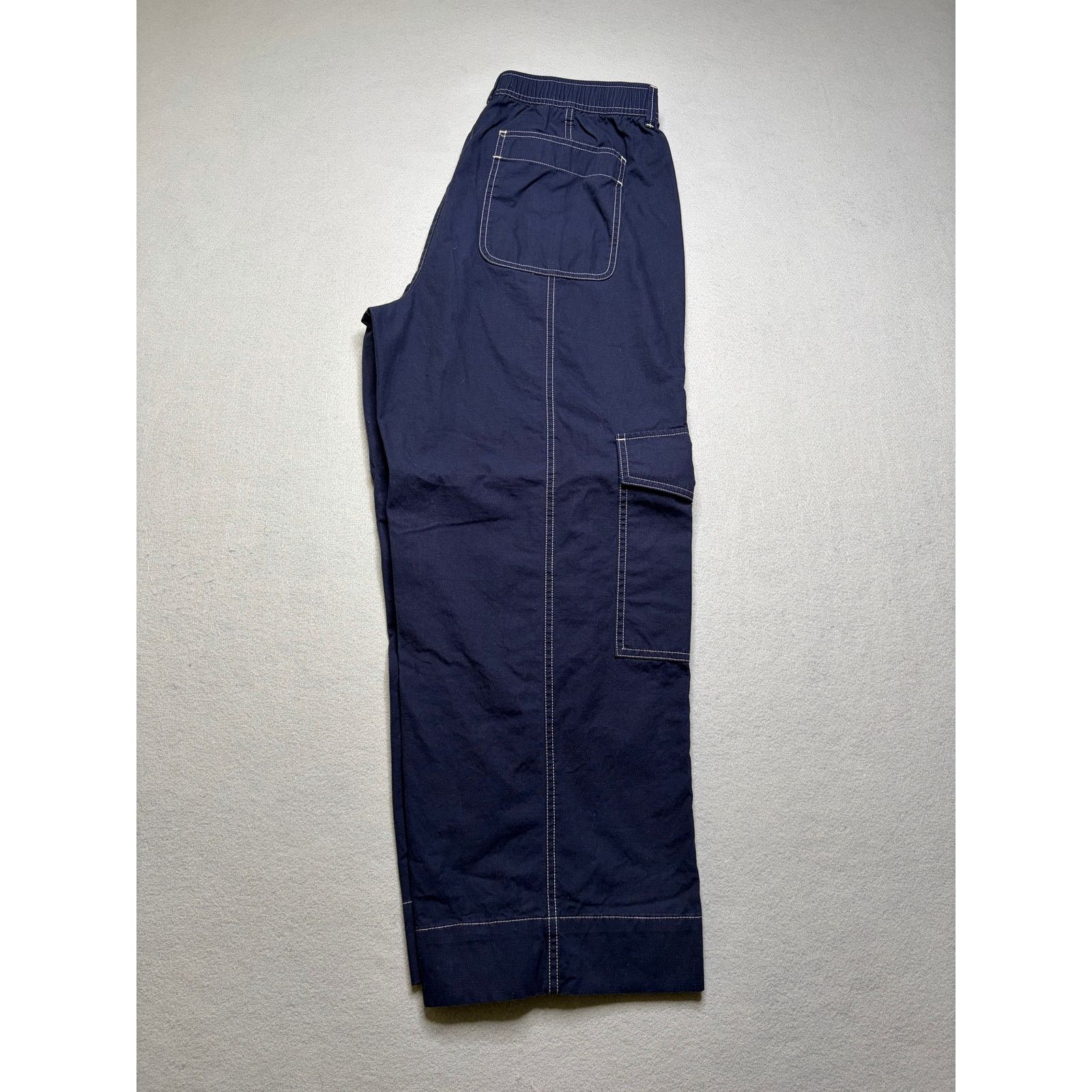 Other Free Assembly Women’s Navy Wide Leg Cargo Pants Contrast L Size 26" / US 2 / IT 38 - 9 Thumbnail