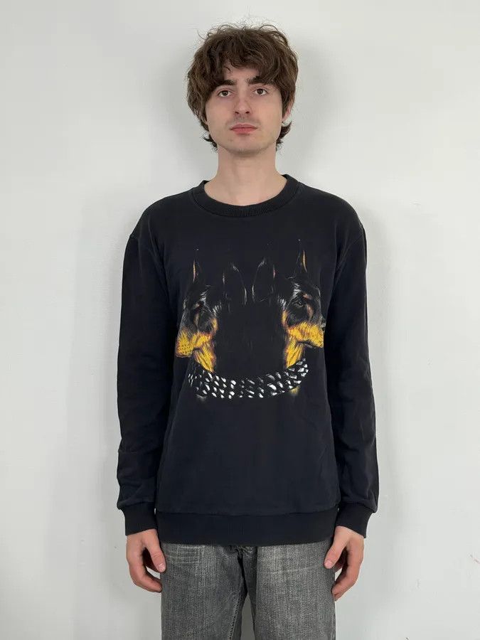 Givenchy AW2014 Givenchy Black Dobberman Dog Sweater by Riccardo Tisci Size US M / EU 48-50 / 2 - 2 Thumbnail