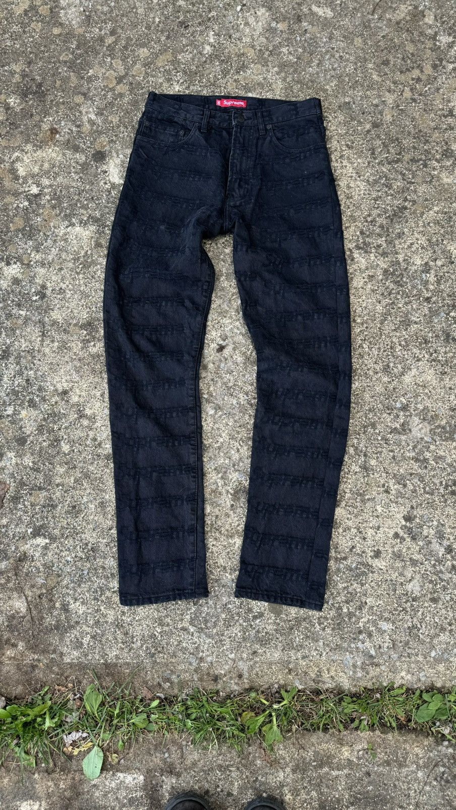Supreme Jacquard Embroidered Jeans