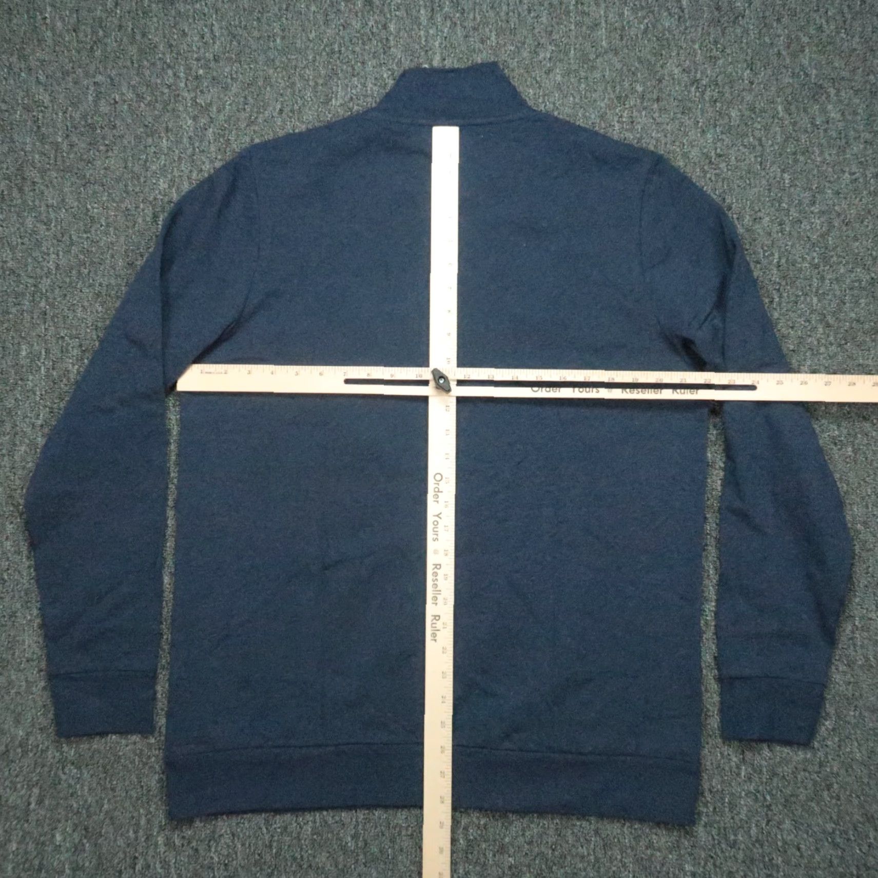 Vintage Criquet Mens Pullover Sweater Long Sleeve Mock Neck 1/4 Zip Blue NWT Size US L / EU 52-54 / 3 - 6 Thumbnail