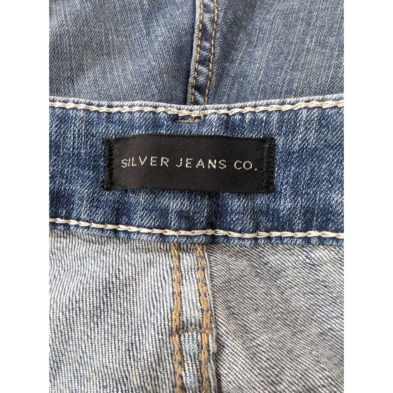 Silver Jeans Co. VINTAGE Silver Jeans Avery Slim Jeans Womens 18/31 Blue Pockets Stretch Denim M6W Size 40" / US 18 - 3 Thumbnail