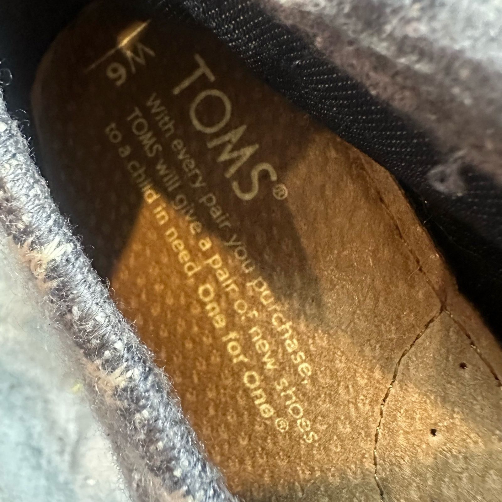Toms Toms Gray Geo Diamond Fabric Shoes Sneakers Slip Ons 6 Size US 6 / IT 36 - 7 Thumbnail