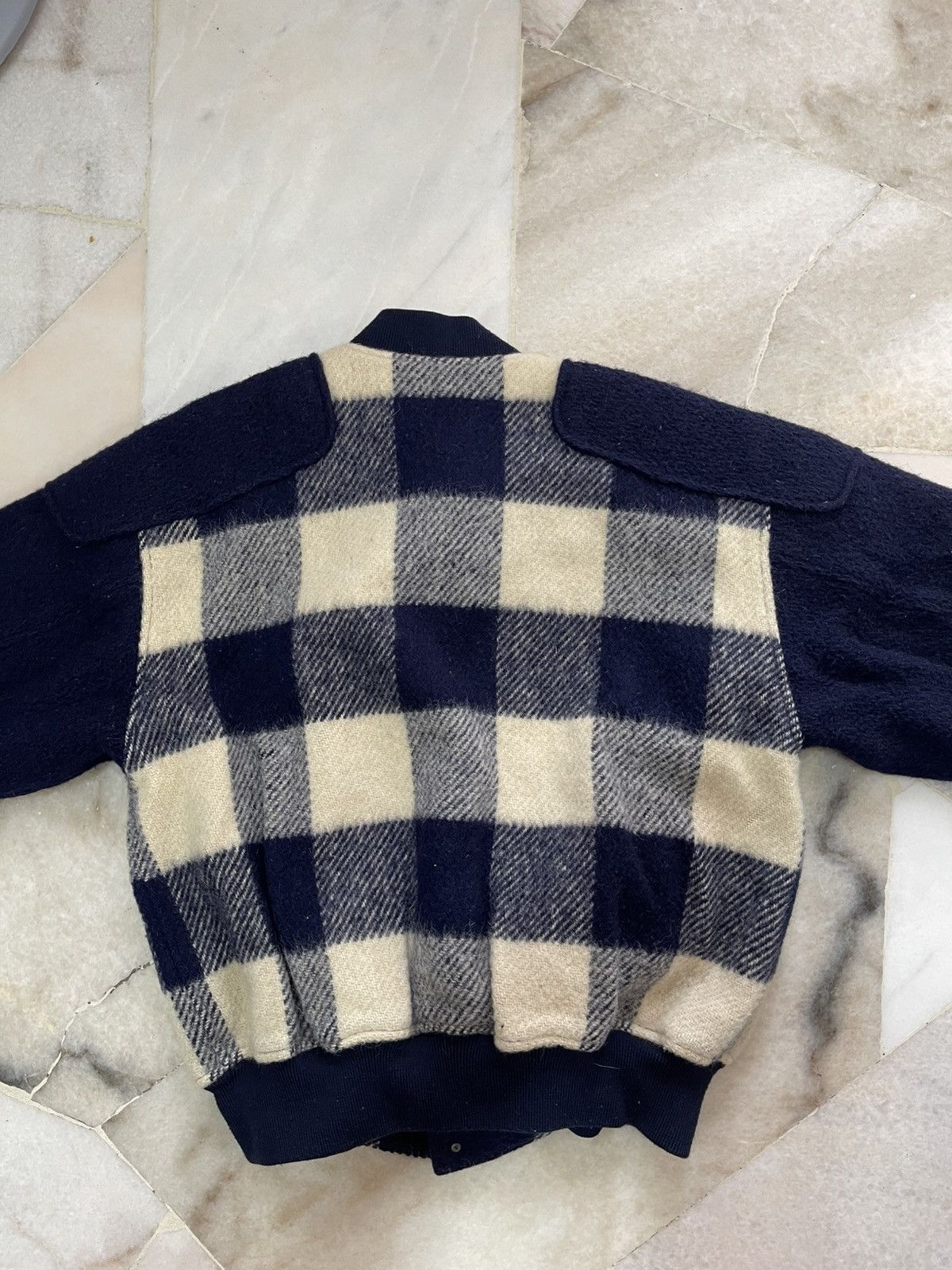 Issey Miyake 80s Issey Miyake Plaid Wool Jacket Size US L / EU 52-54 / 3 - 13 Thumbnail