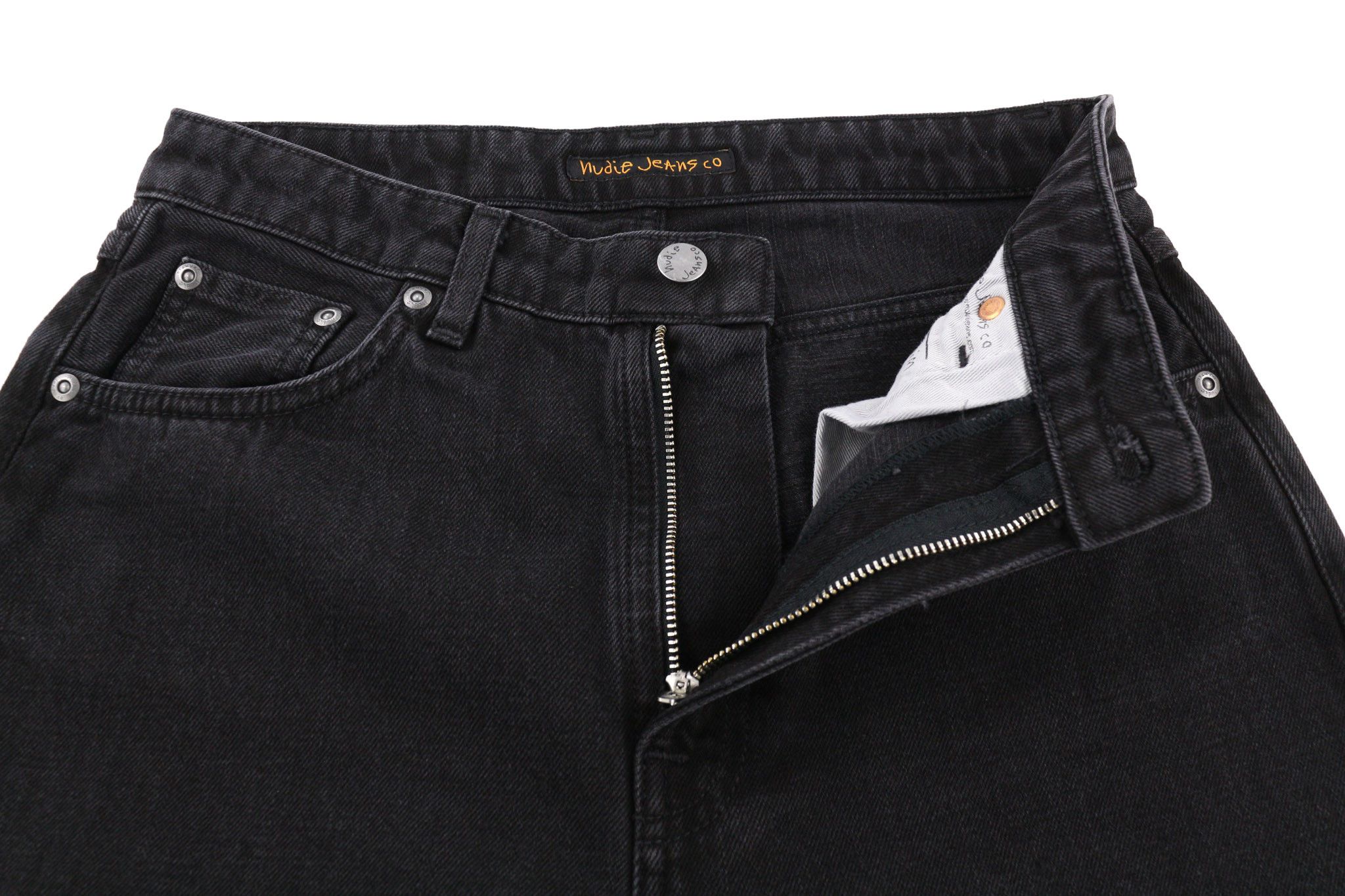 Nudie Jeans BREEZY BRITT W28/L28 Black Cotton Jeans 80690 Size 28" / US 6 / IT 42 - 4 Thumbnail