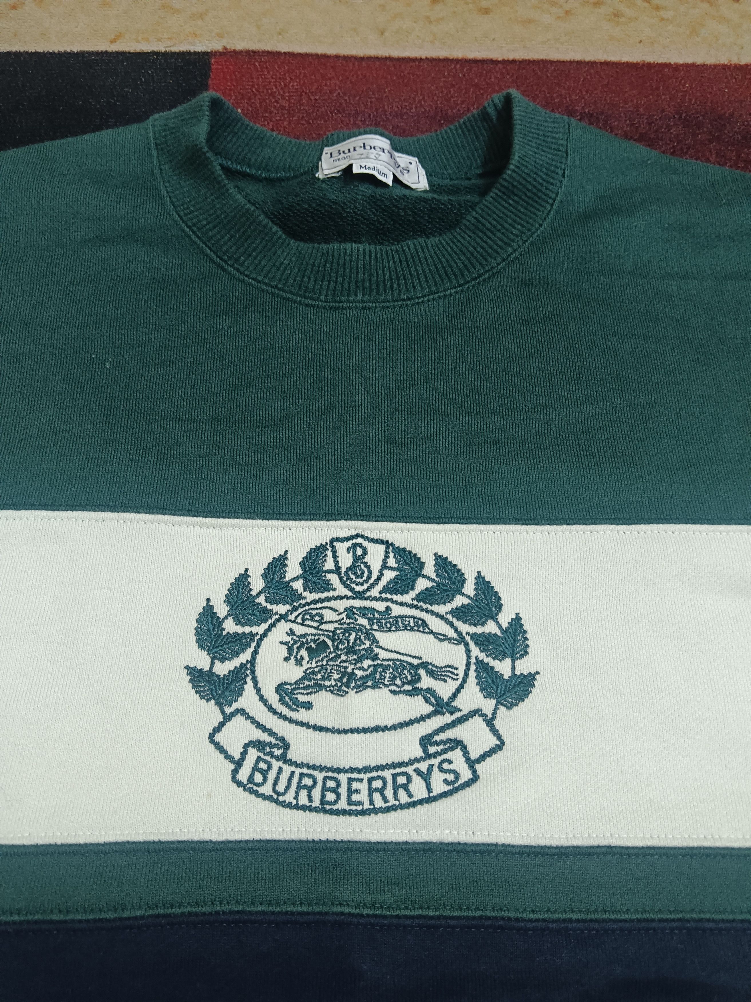Burberry × Vintage Vintge Burberrys Embroidery Logo Sweatshirt Size US M / EU 48-50 / 2 - 3 Thumbnail