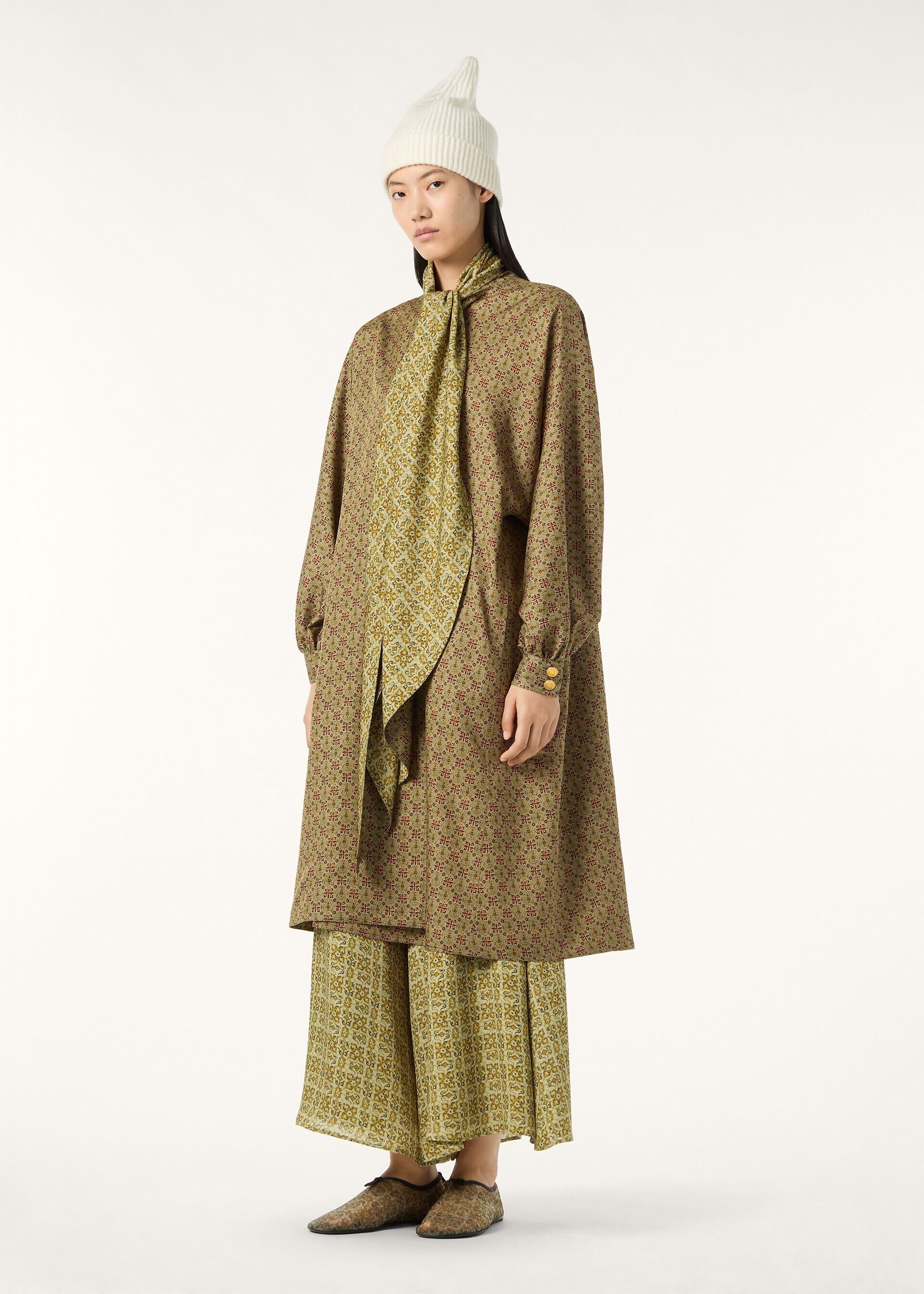 Loro Piana os11x0326 FAQ9926 Ibel Coat in Olive/Red Size M / US 6-8 / IT 42-44 - 4 Thumbnail