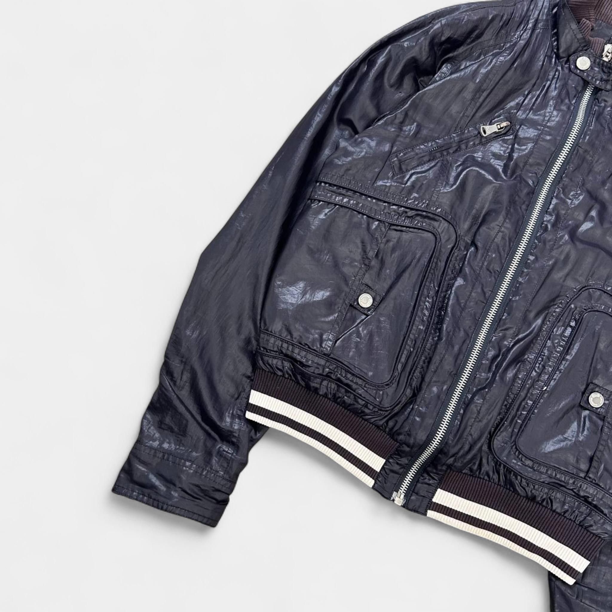 Dolce & Gabbana Dolce & Gabbana Nylon Purple Bomber Jacket Size US L / EU 52-54 / 3 - 3 Thumbnail