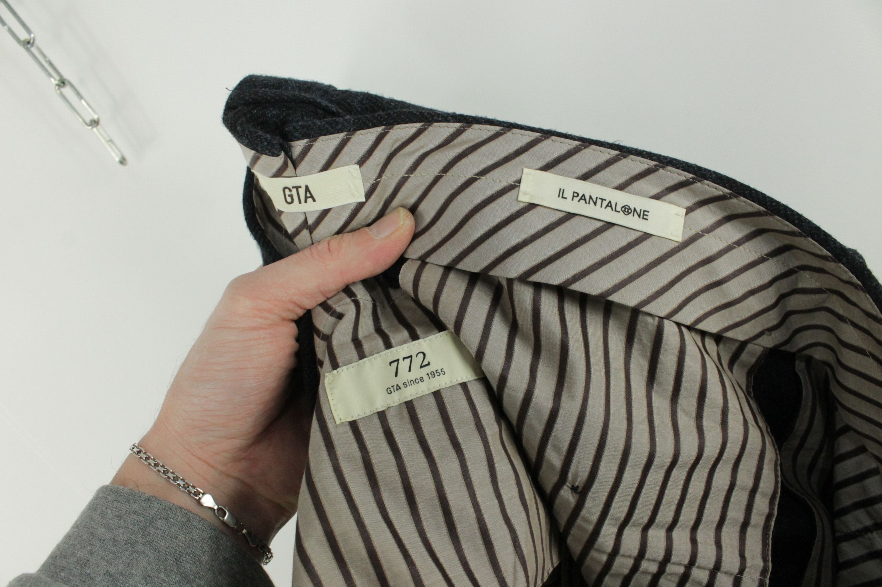 Other GTA IL Pantalone 772 Checked Flannel Slim Fit Trousers Pants Size US 36 / EU 52 - 5 Thumbnail