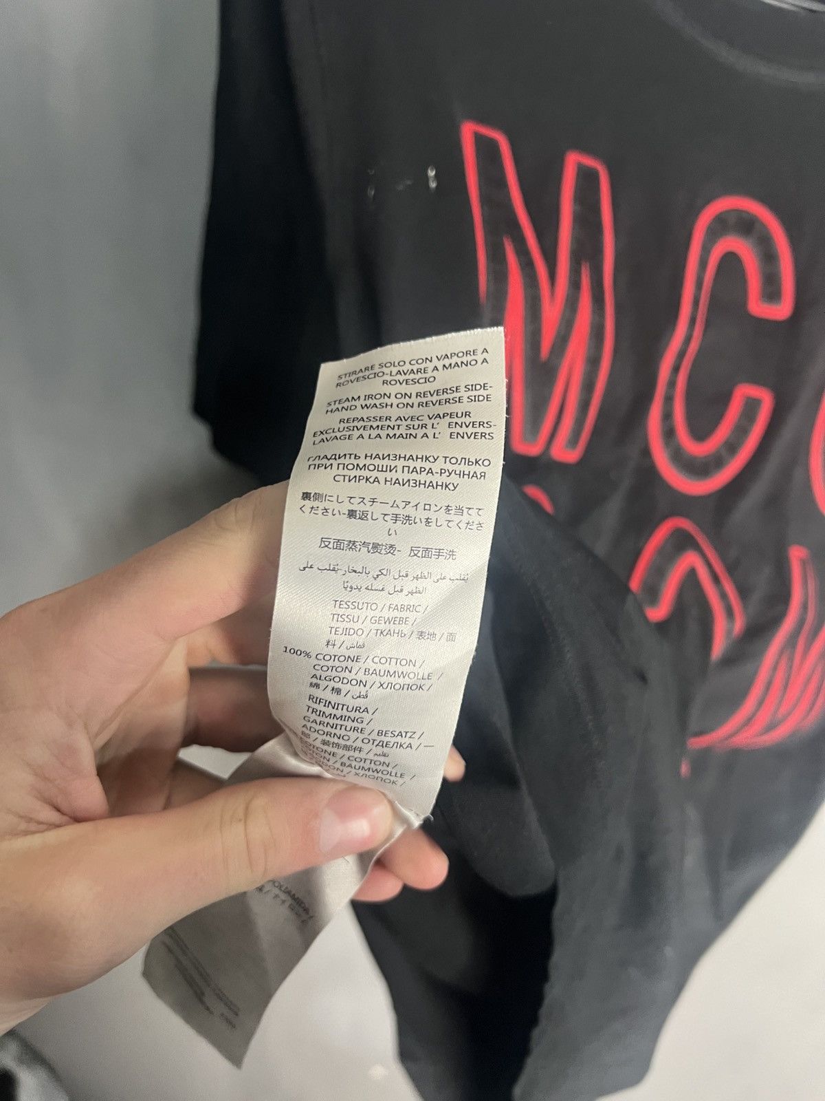 Alexander McQueen 🔥 MCQ ALEXANDER MCQUEEN TEE BIG LOGO GOTHIC VIBES Y2K Size US S / EU 44-46 / 1 - 5 Thumbnail