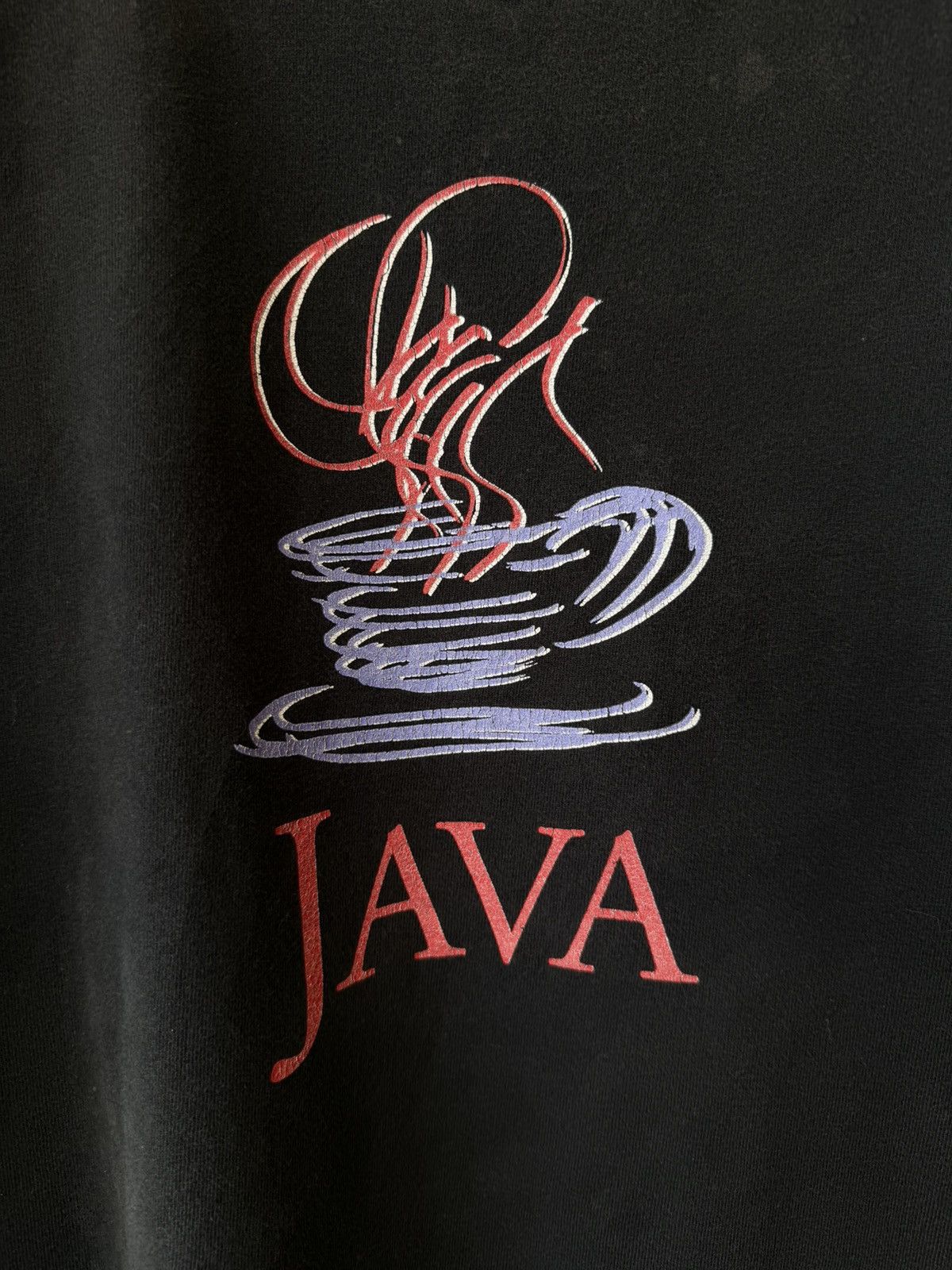 Other VINTAGE 90s/Y2K JAVA Logo T-Shirt (OG for Vetements Parody) Size US XL / EU 56 / 4 - 4 Thumbnail