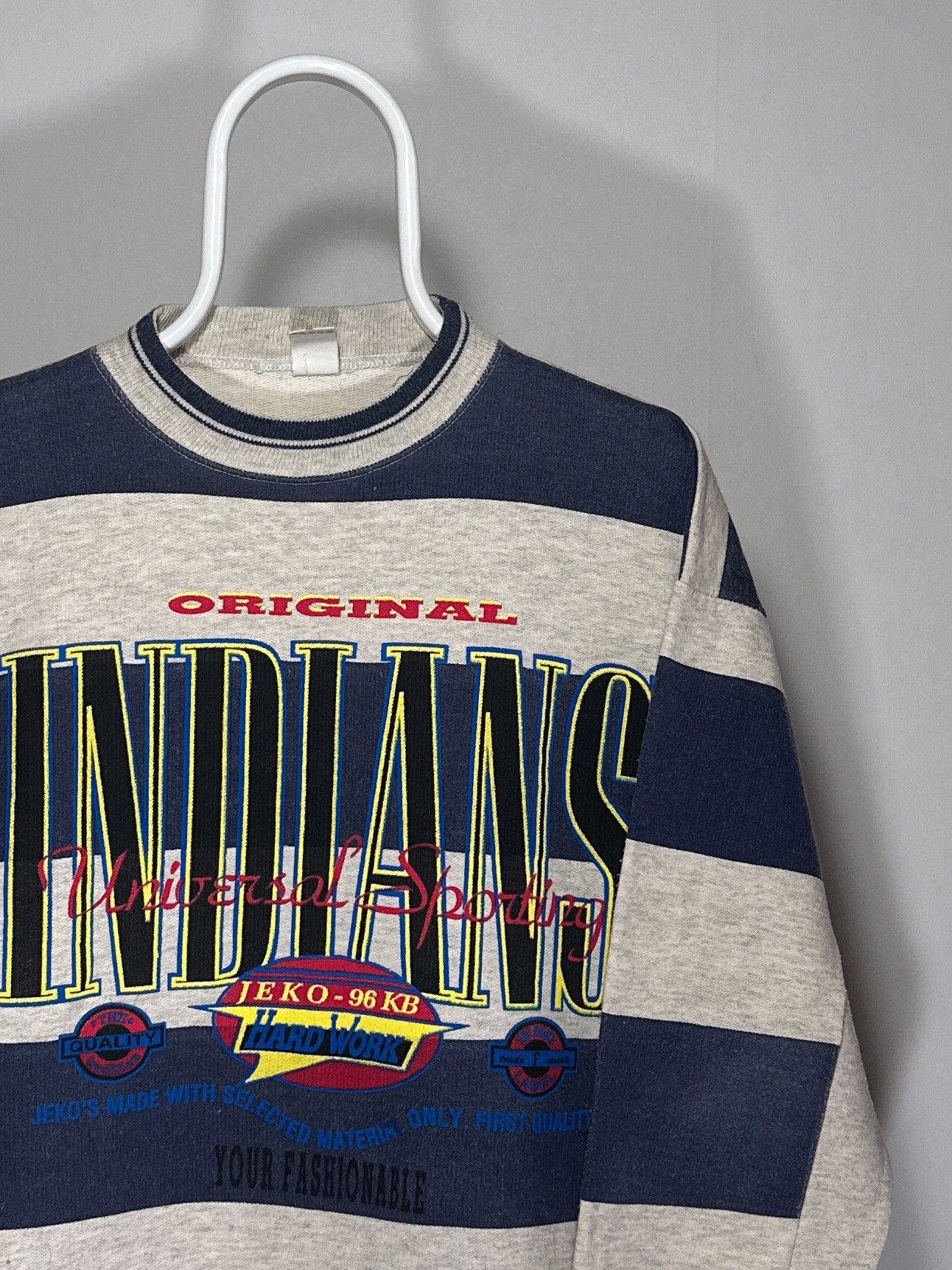 American Edition Indians Universal Sporting Jeko Hard Work Sweatshirt 90s Size US S / EU 44-46 / 1 - 3 Thumbnail