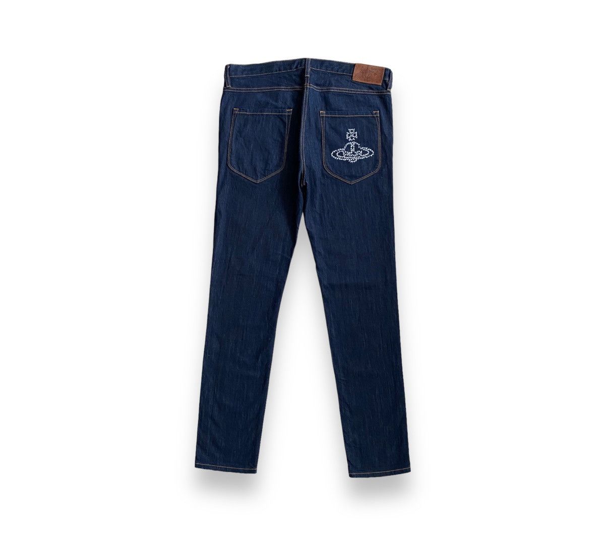 Designer × Vivienne Westwood Rare💙Vivienne Westwood Aglomania Big Logo Denim Pants Size US 32 / EU 48 - 3 Thumbnail