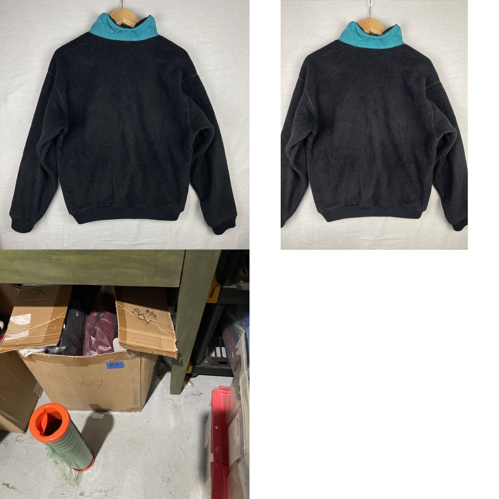 Patagonia VINTAGE Patagonia Synchilla Sweater Womens 12 Black Pullover Fleece Mock Neck 1/2 Zip Pockets Logo Zipper Embroidered USA Built Size XL / US 12-14 / IT 48-50 - 9 Thumbnail