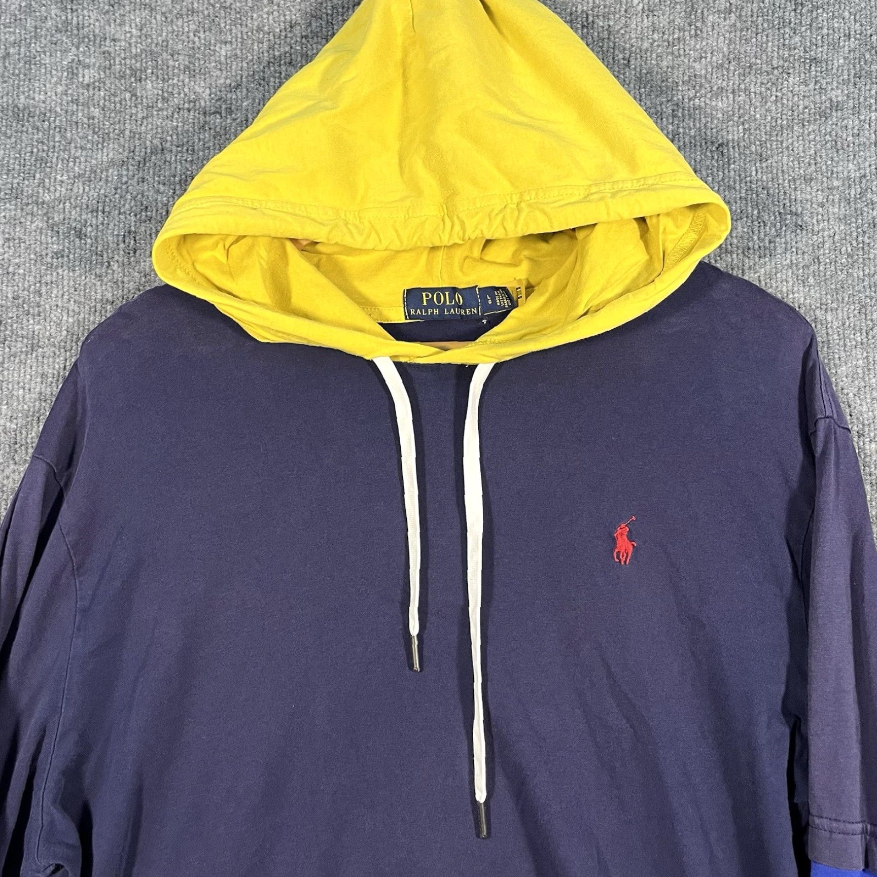 Polo Ralph Lauren Polo Ralph Lauren Men's T-Shirt Hooded Logo Newport Navy Multicolor L Classic Fit Shirt Hooded Mens Size US L / EU 52-54 / 3 - 3 Thumbnail