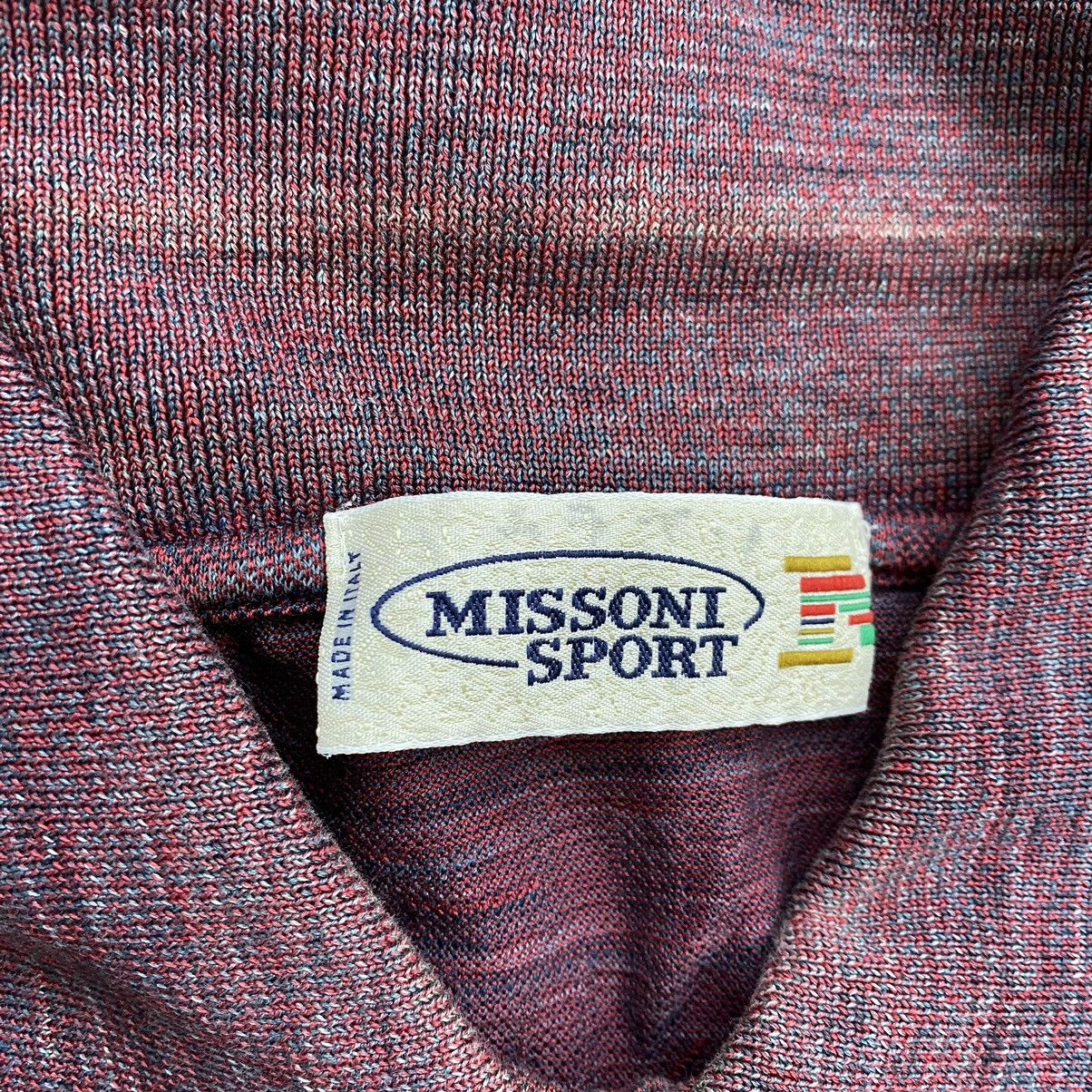 Missoni Vintage MISSONI SPORT Italy Button Up Collar Maroon Size US M / EU 48-50 / 2 - 4 Thumbnail