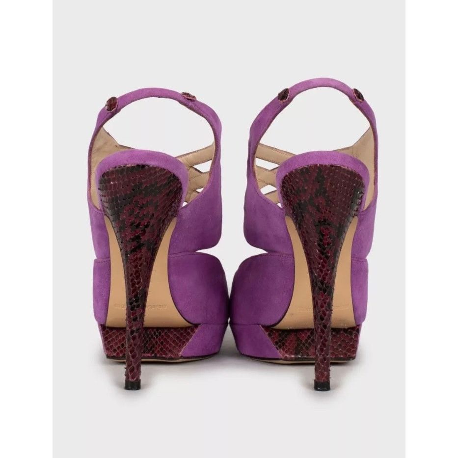 Nicholas Kirkwood Nicholas Kirkwood Suede & Snakeskin Sandals Size 36 Size US 6 / IT 36 - 4 Thumbnail
