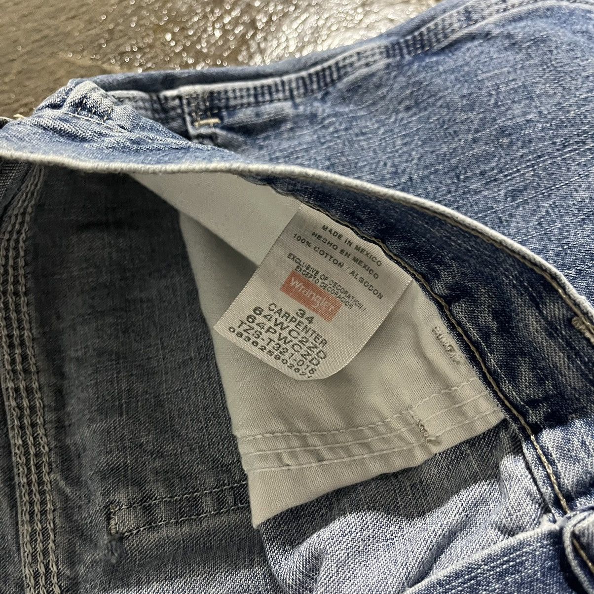 Carhartt × Vintage × Wrangler Crazy Carhartt Style Wrangler Carpenter Jorts Skater Shorts Size US 34 / EU 50 - 6 Thumbnail