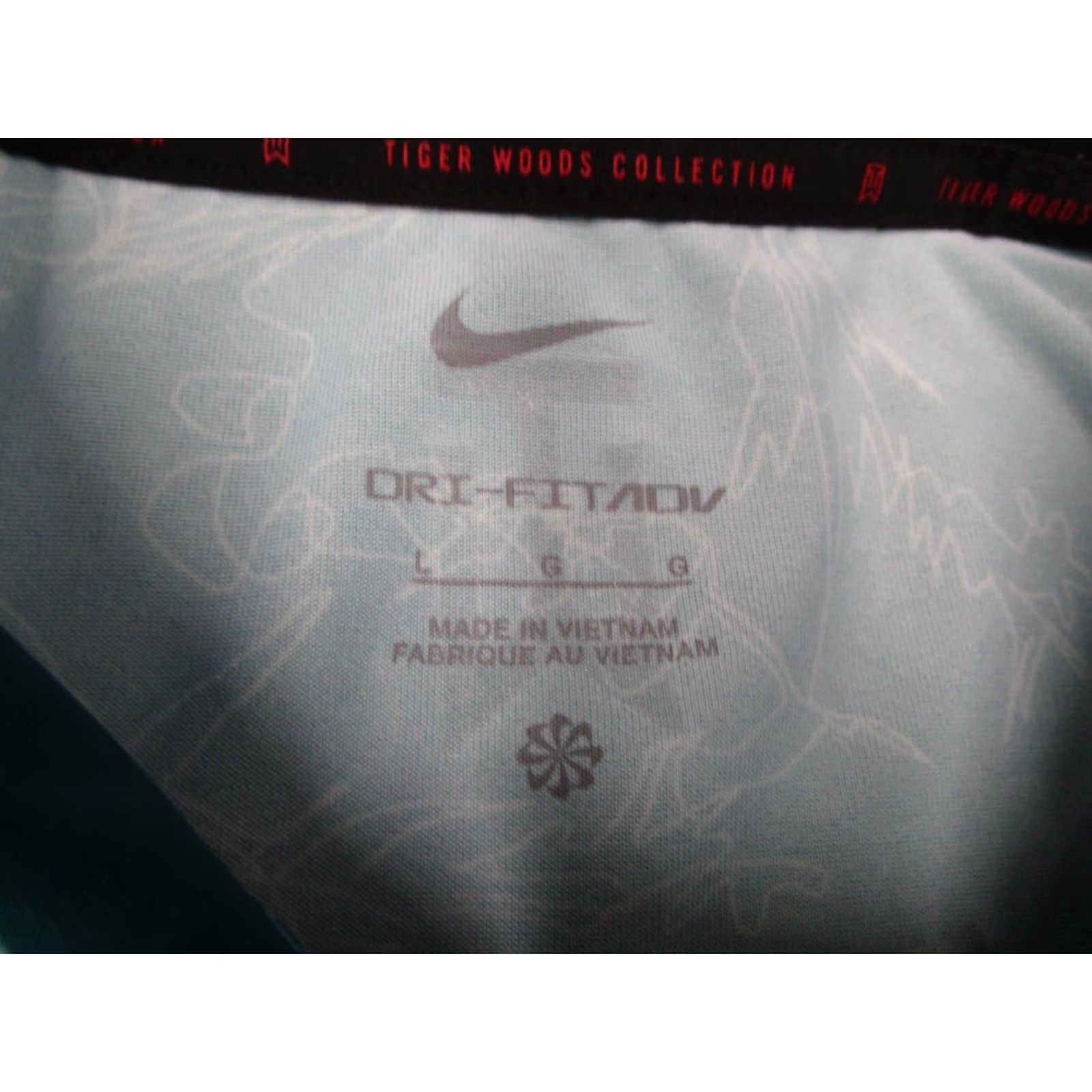Nike Nike Golf Shirt Mens Large Blue Dri-Fit ADV Tiger Woods Brotherhood Crusade Polo Size US L / EU 52-54 / 3 - 3 Thumbnail
