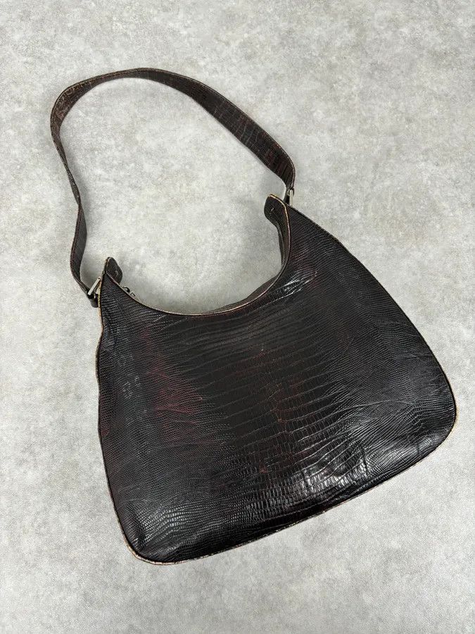 Balenciaga 1990s Balenciaga Brown Leather Handle Bag Size ONE SIZE - 4 Thumbnail