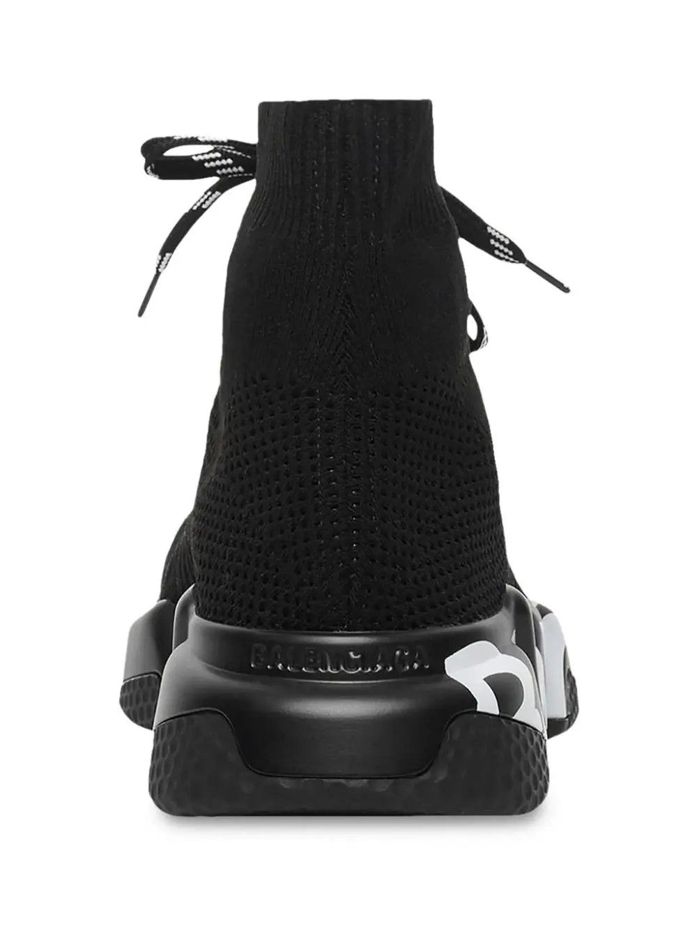 Balenciaga o1in1g0924 Speed Lace-Up Graffiti Sneaker in Black Size US 8 / IT 38 - 2 Thumbnail