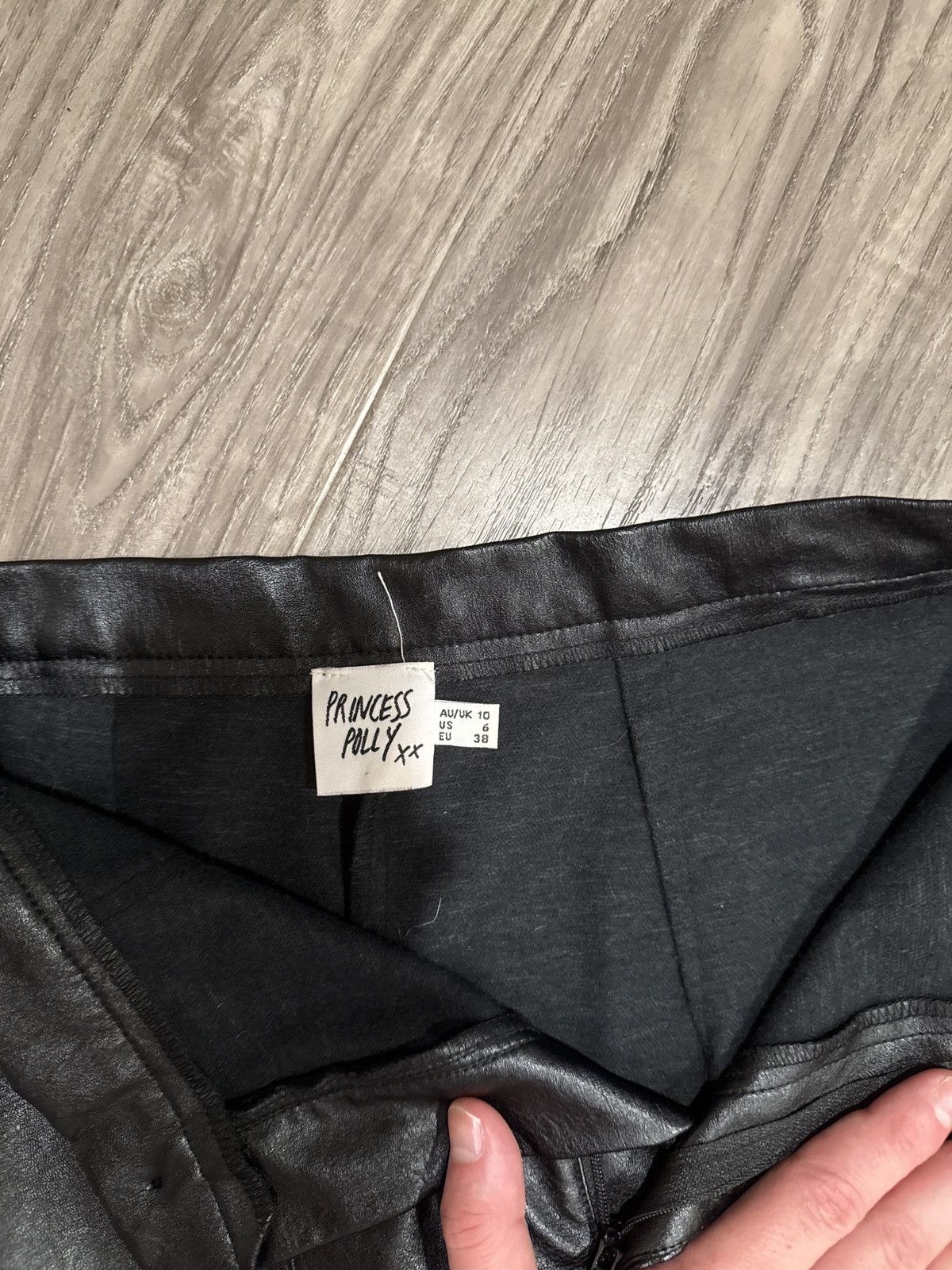 PRINCESS POLLY Fuax Leather Princess Polly Pants Size 28" / US 6 / IT 42 - 2 Thumbnail