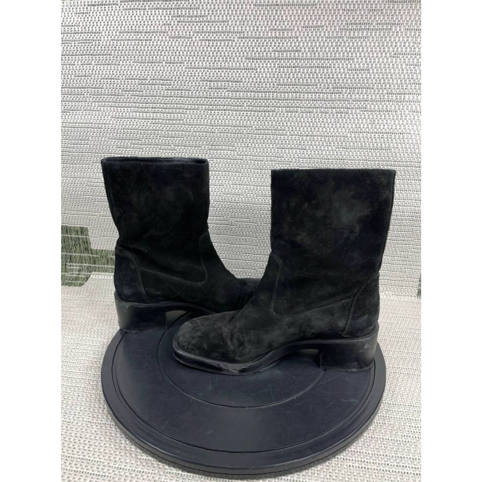 Stuart Weitzman Stuart Weitzman Boots Womens Size 10 B Boulevard Black Suede Mid Calf Bootie Size US 10 / IT 40 - 7 Thumbnail