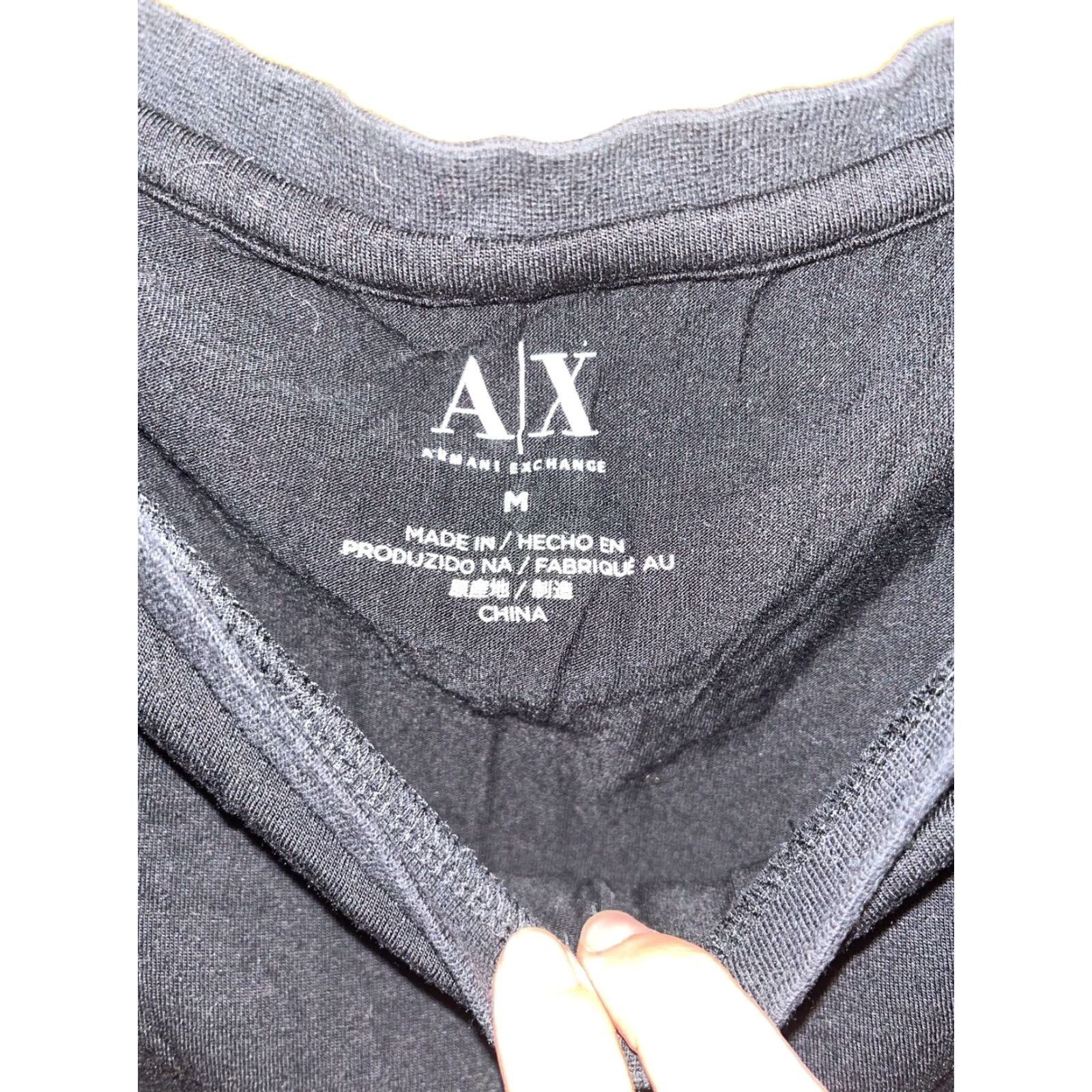 Armani Exchange Armani Exchange Womens T-Shirt NYC Sequence Cityscape Black Medium Unisex Adults Size M / US 6-8 / IT 42-44 - 2 Thumbnail