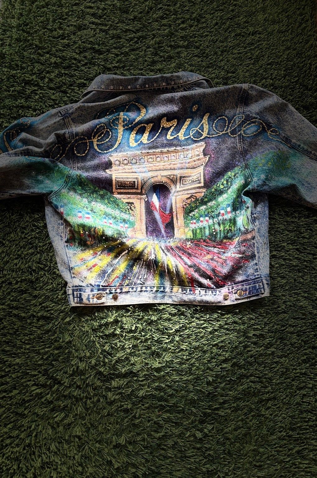 Other Tony Alamo of Nashville Hand-Painted Paris Jacket – 1987 Size US L / EU 52-54 / 3 - 2 Thumbnail