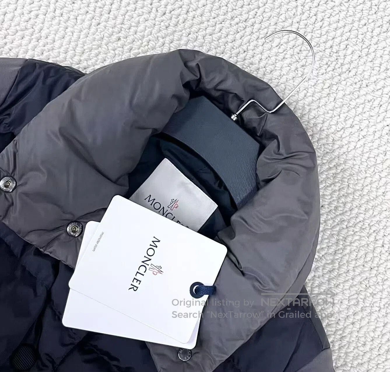 Moncler moncler black gray puffer coat with logo. Size US M / EU 48-50 / 2 - 3 Thumbnail