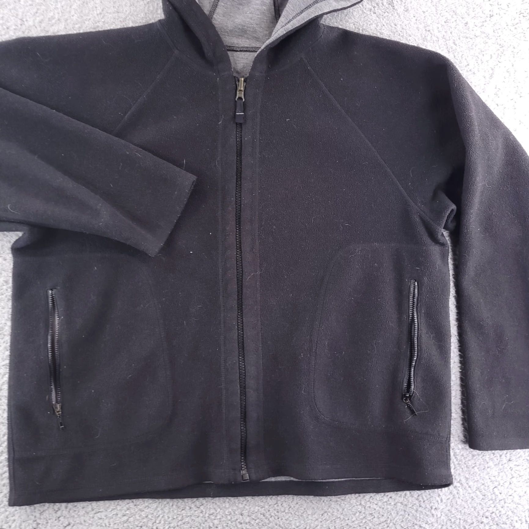 Eddie Bauer Eddie Bauer Fleece Hoodie Womens Large Black Polyester Full Zip Warm Layer Hoodie Womens Large Black Polyester Fleece Eddie Bauer Full Zip Size L / US 10 / IT 46 - 2 Thumbnail